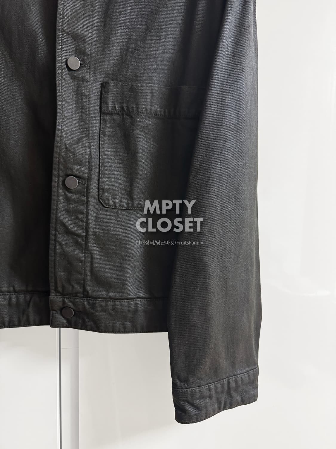 [XL] 르메르 박시 코티드 데님 트러커 카키브라운 상품이미지4