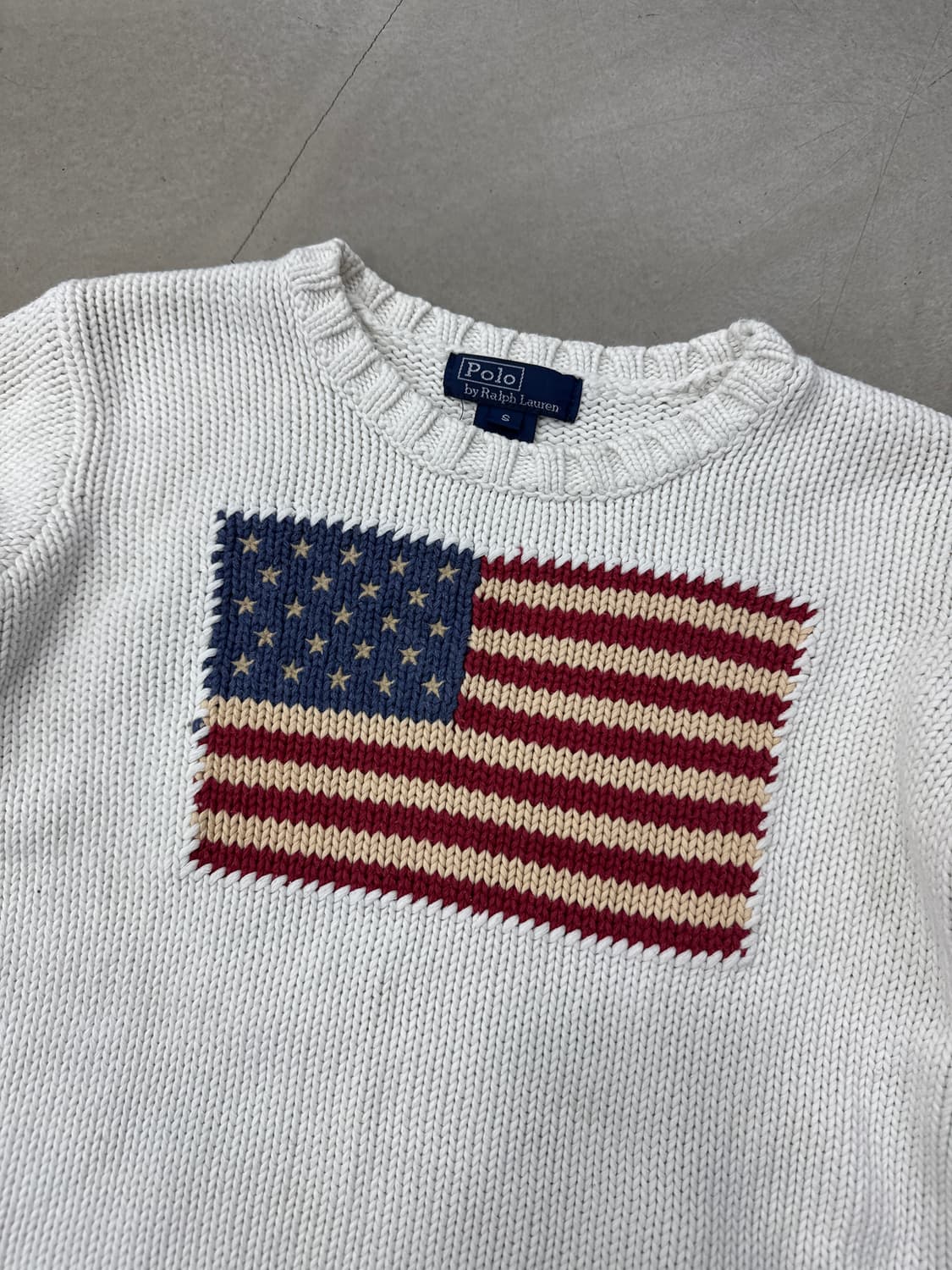 폴로 성조기 니트 S 상품이미지2
