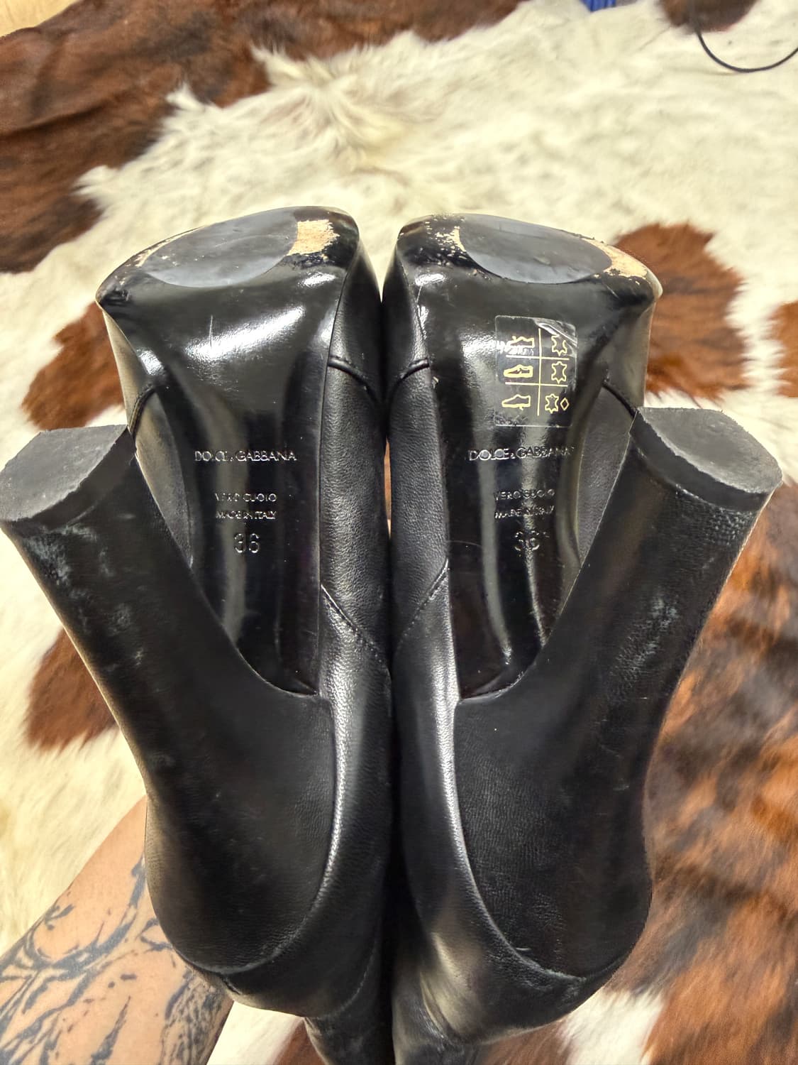 D&G 하이힐 롱부츠 상품이미지3