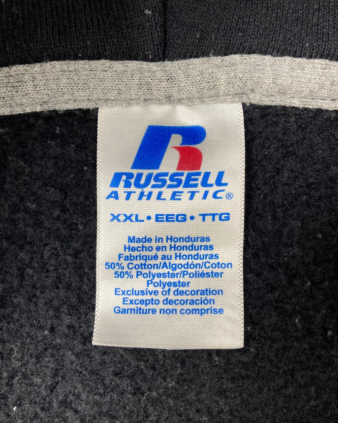 00s Russell Zip Up Hoodie (black) 상품이미지3