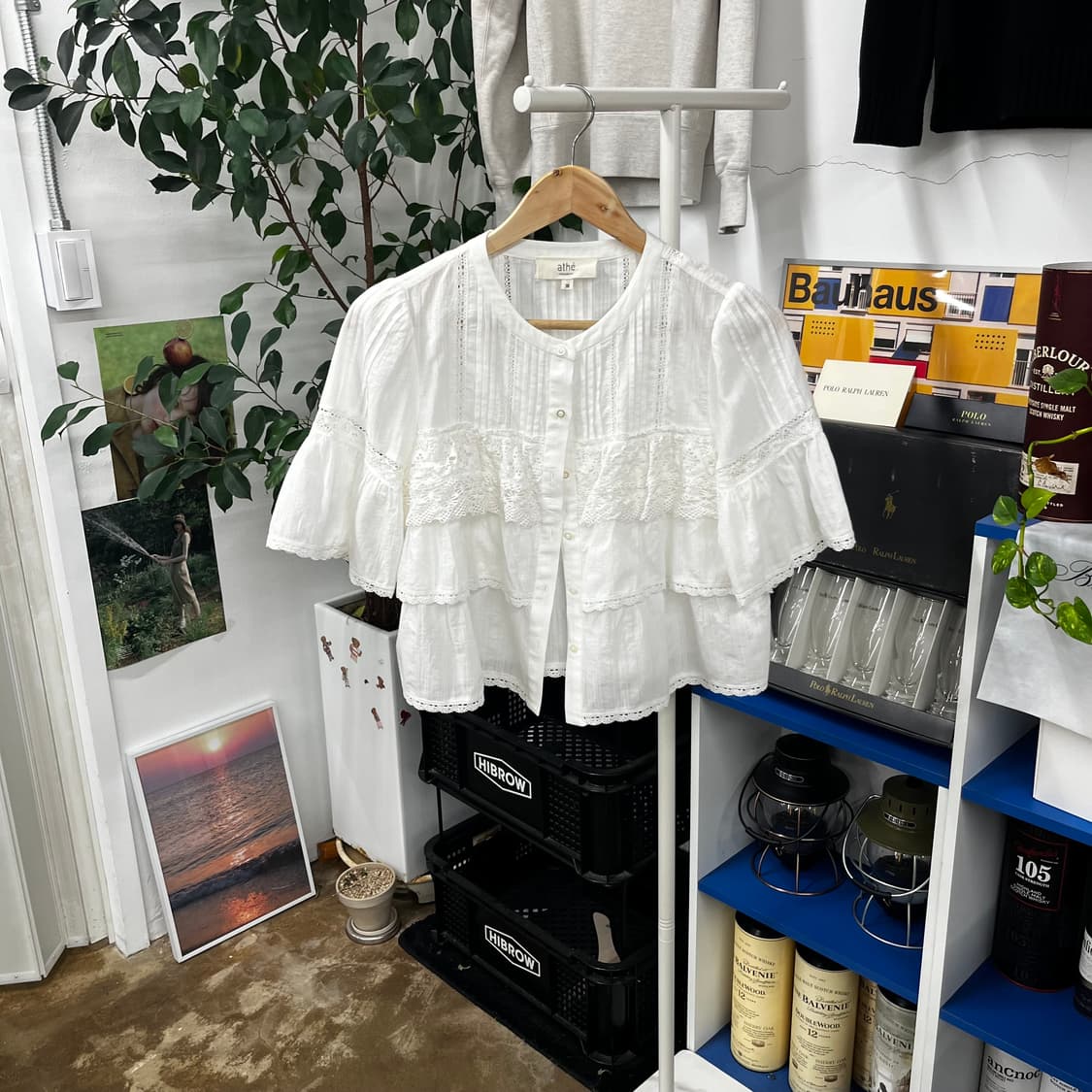 아떼 바네사브루노 레이스 크롭 블라우스 38 상품이미지1