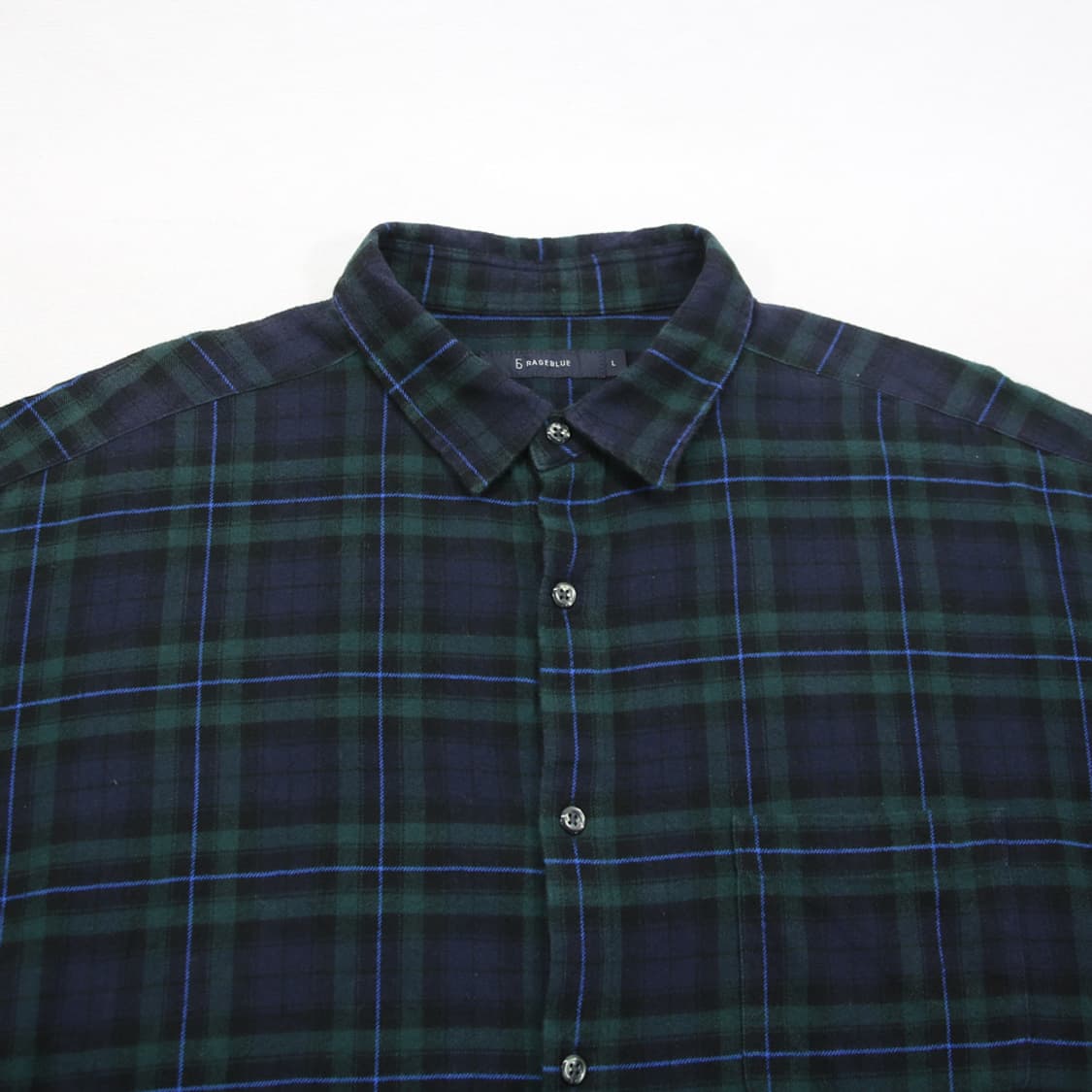 (착용컷) RAGEBLUE 체크 셔츠 (남성용 103) 상품이미지5