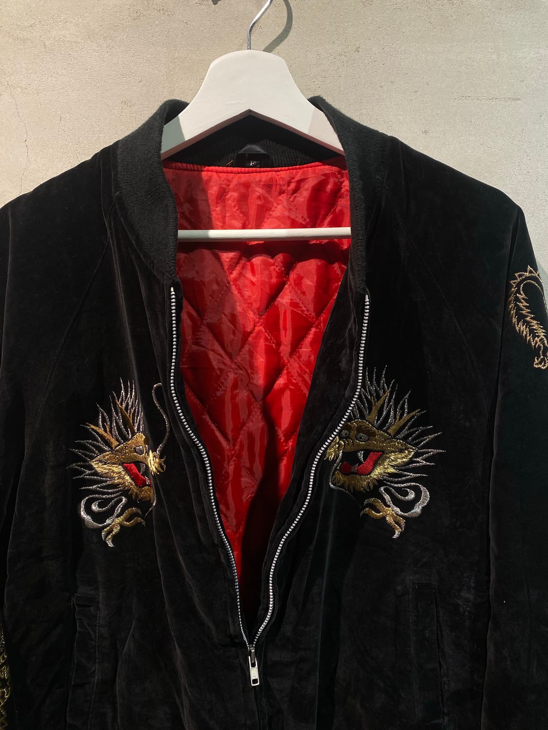 일본 빈티지 스카잔 벨벳 점퍼 상품이미지4