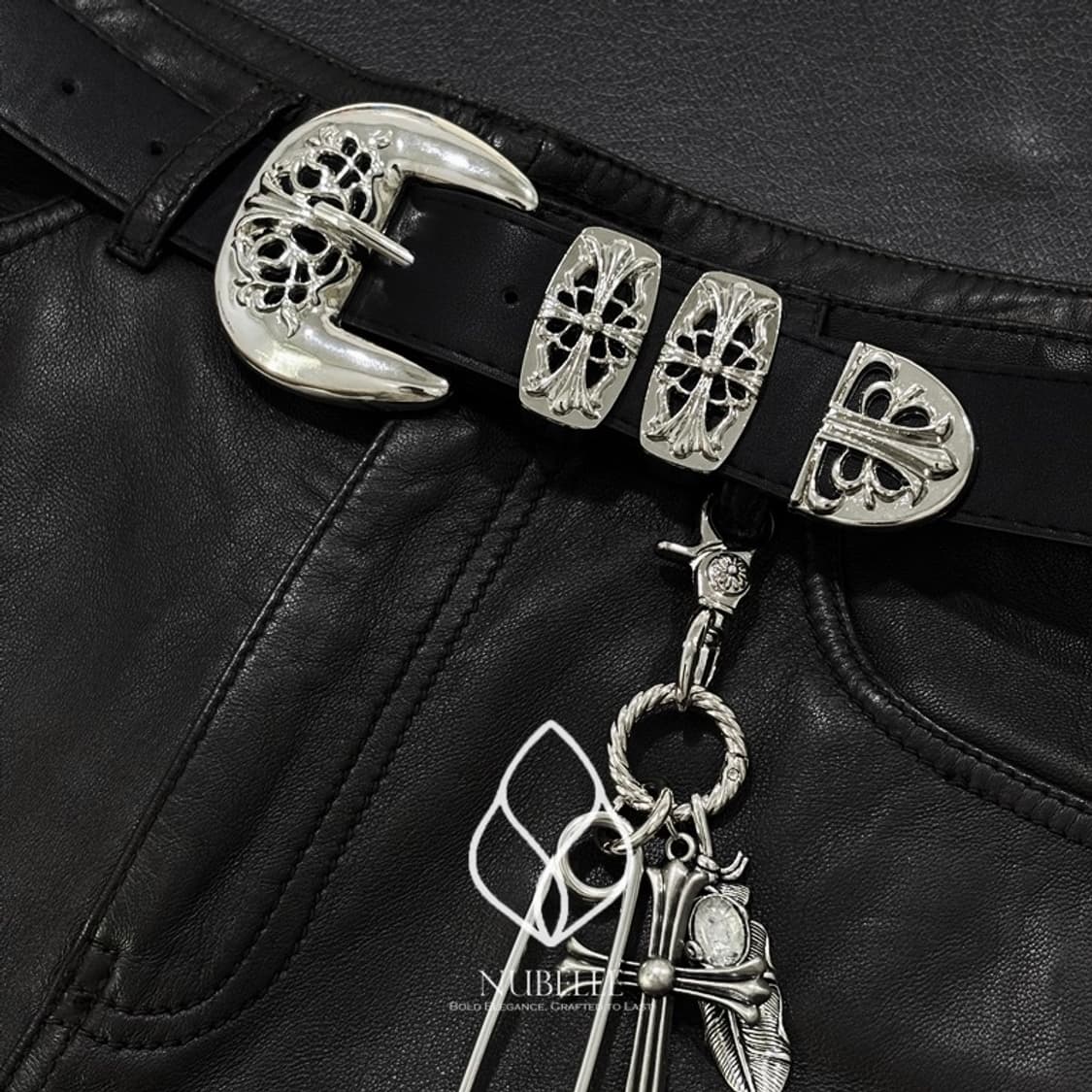 🌗 Chrome western belt / 크롬 볼드 웨스턴 벨트 상품이미지9