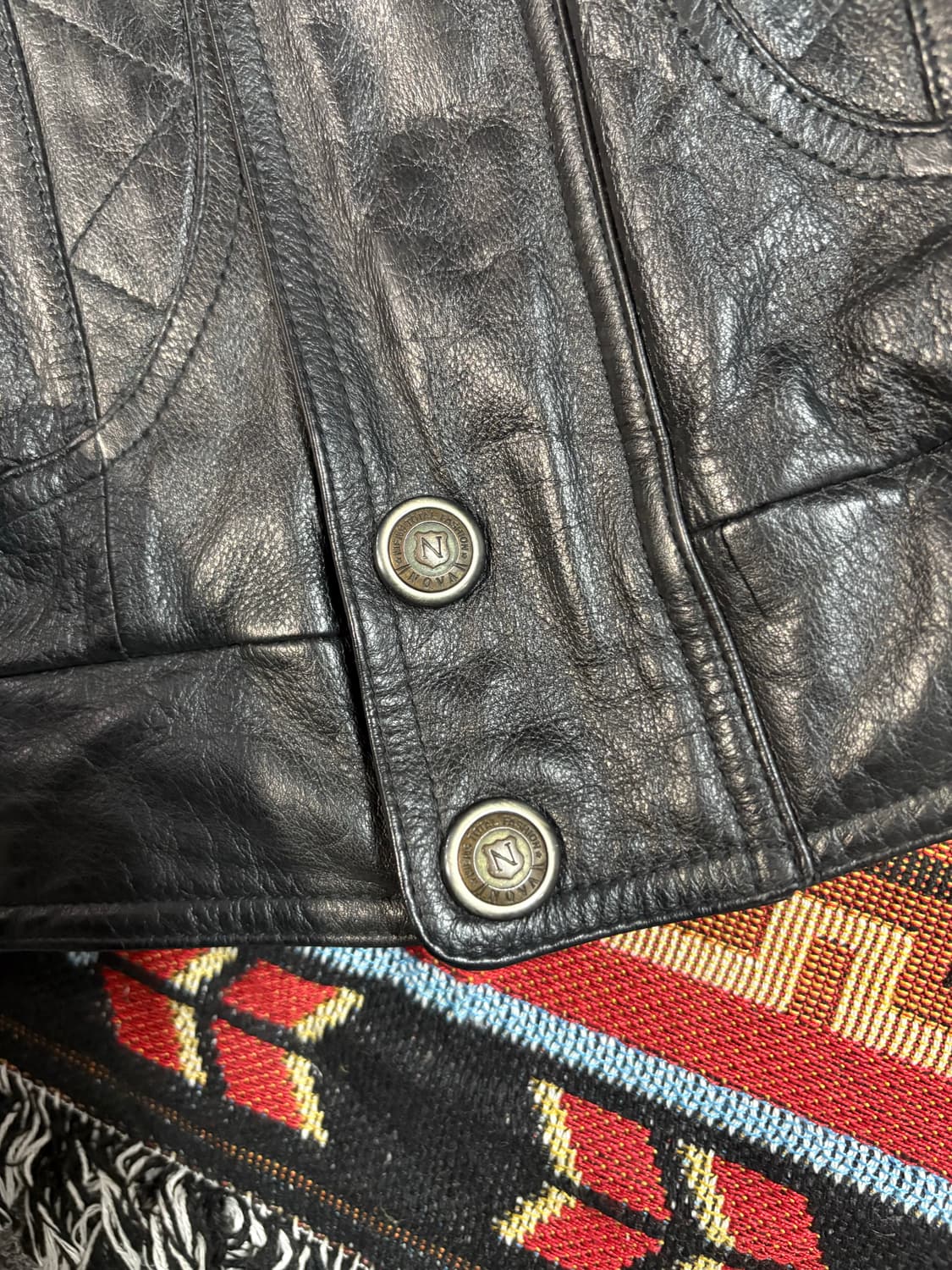 빈티지 NOVA 양가죽 A-1봄버자켓 상품이미지5