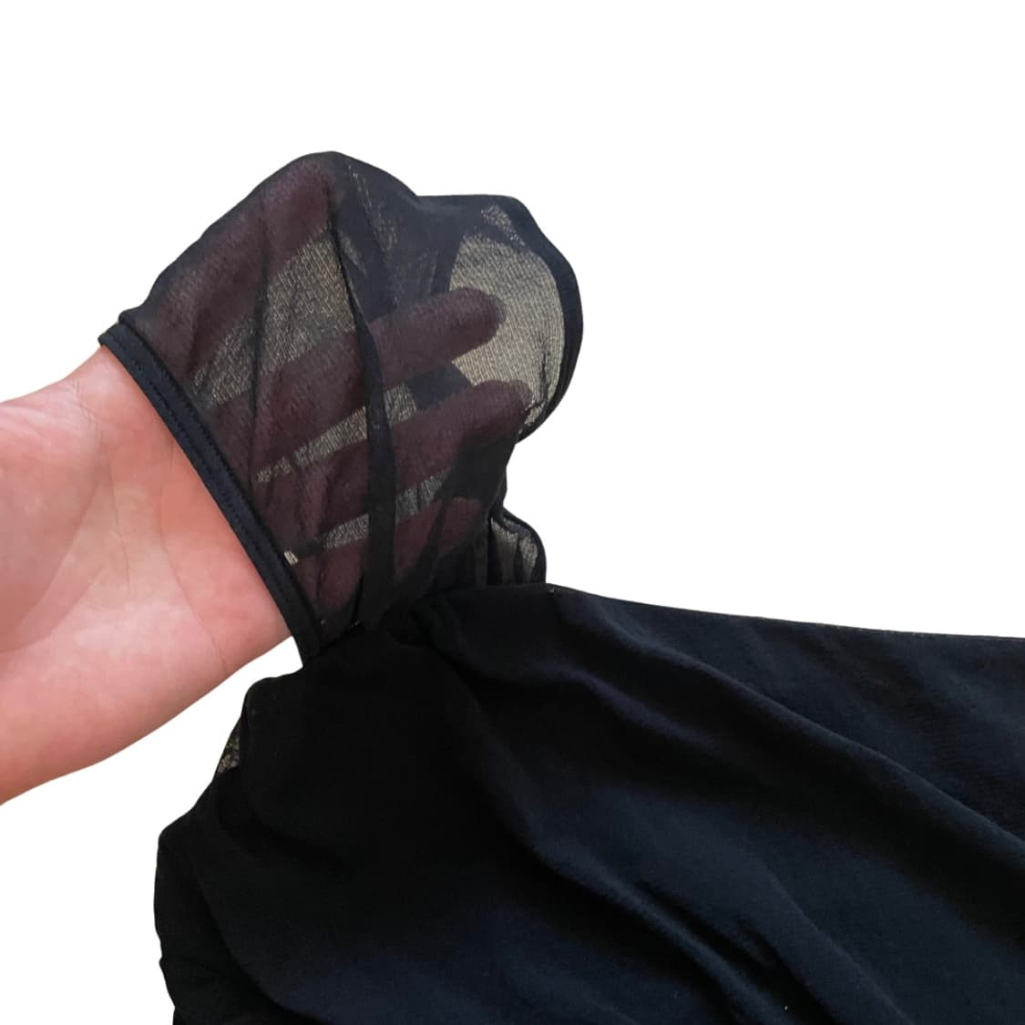 WOLFORD Sheer Sleeve Drape Bodysuit 상품이미지4