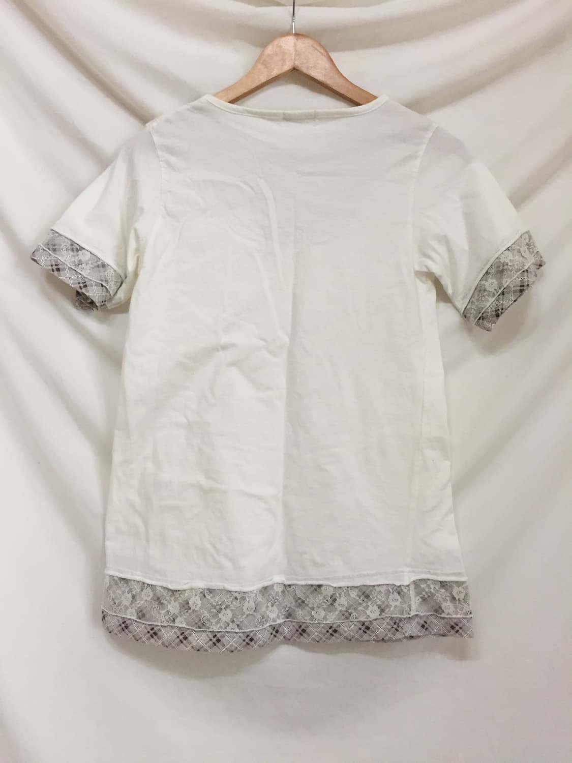 모리걸 레이스 레이어드 티셔츠 상품이미지5