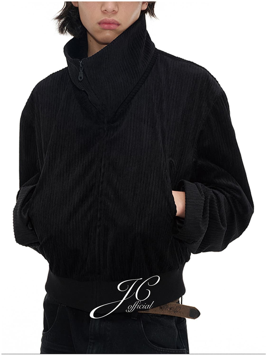 Jc aesar 텍스처 집업 자켓 상품이미지2