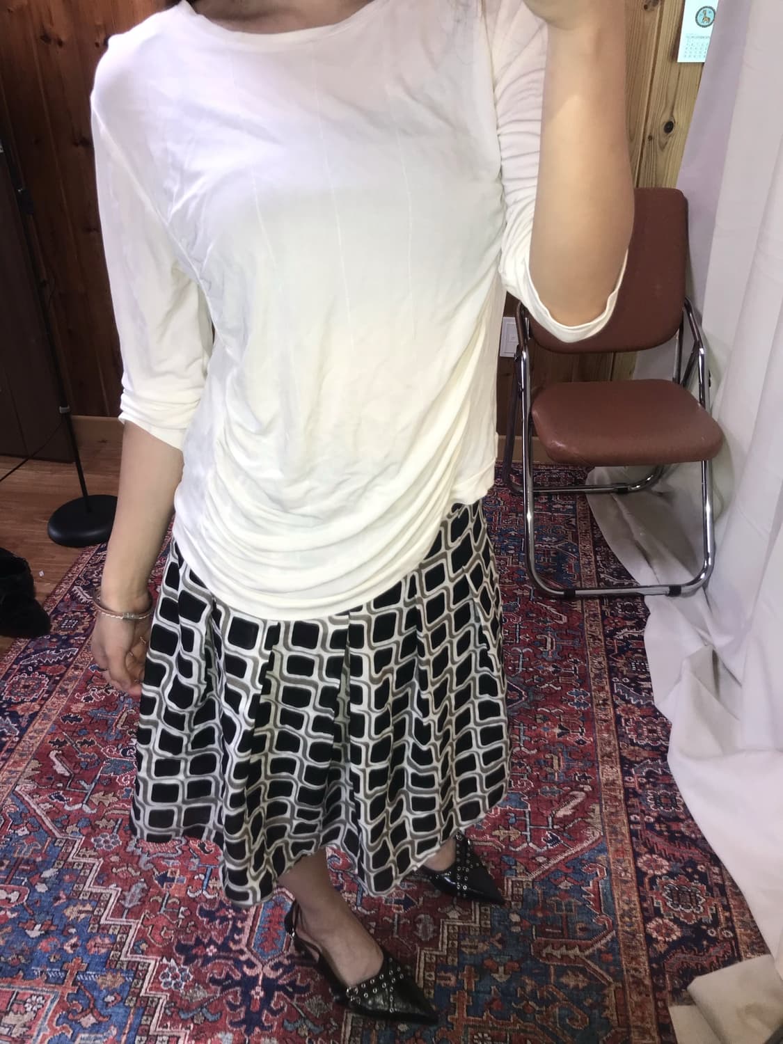 0014 - Silky line Tee 상품이미지1