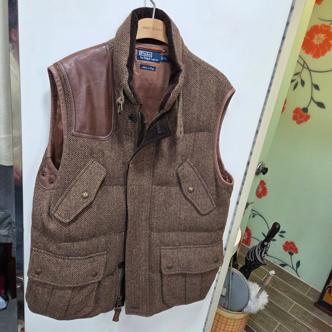 폴로 랄프로렌 헤링본 다운 베스트 상품이미지1