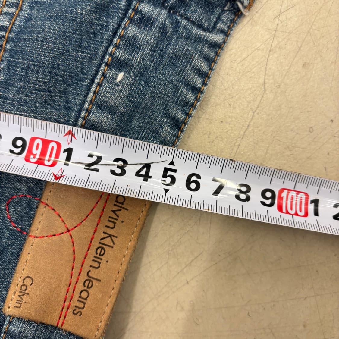 캘빈클라인 워싱 와이드 데님 팬츠 상품이미지5