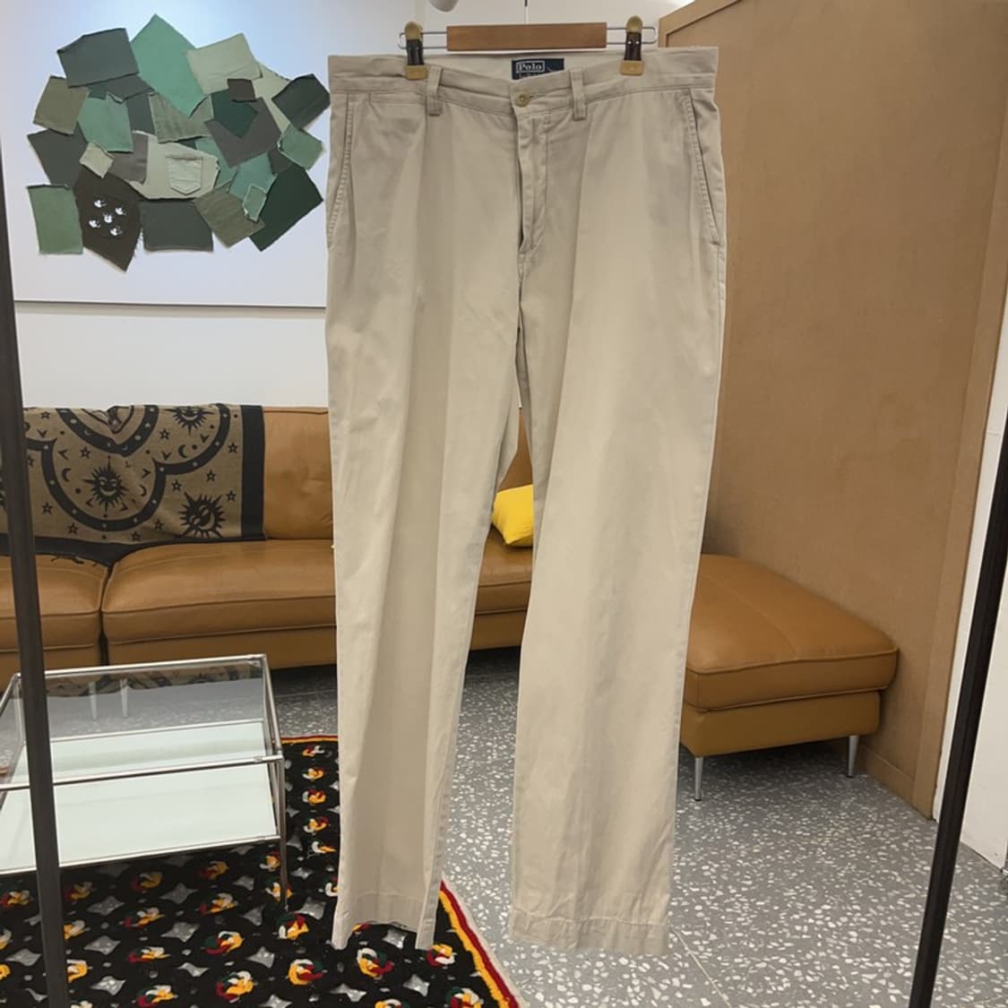 폴로 랄프로렌 빈티지 캐주얼 크림화이트 치노팬츠 32인치 C08074 상품이미지3