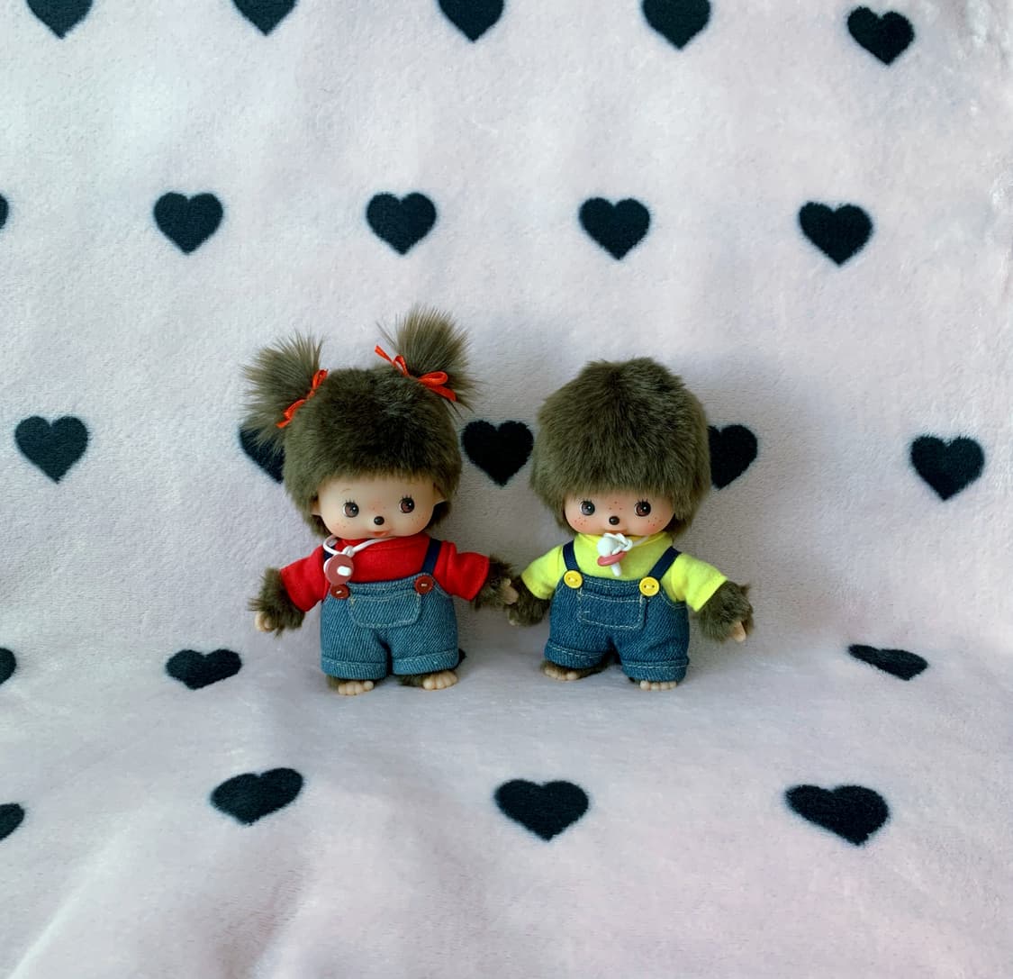 몬치치 베비치치 데님 커플세트 인형 상품이미지2