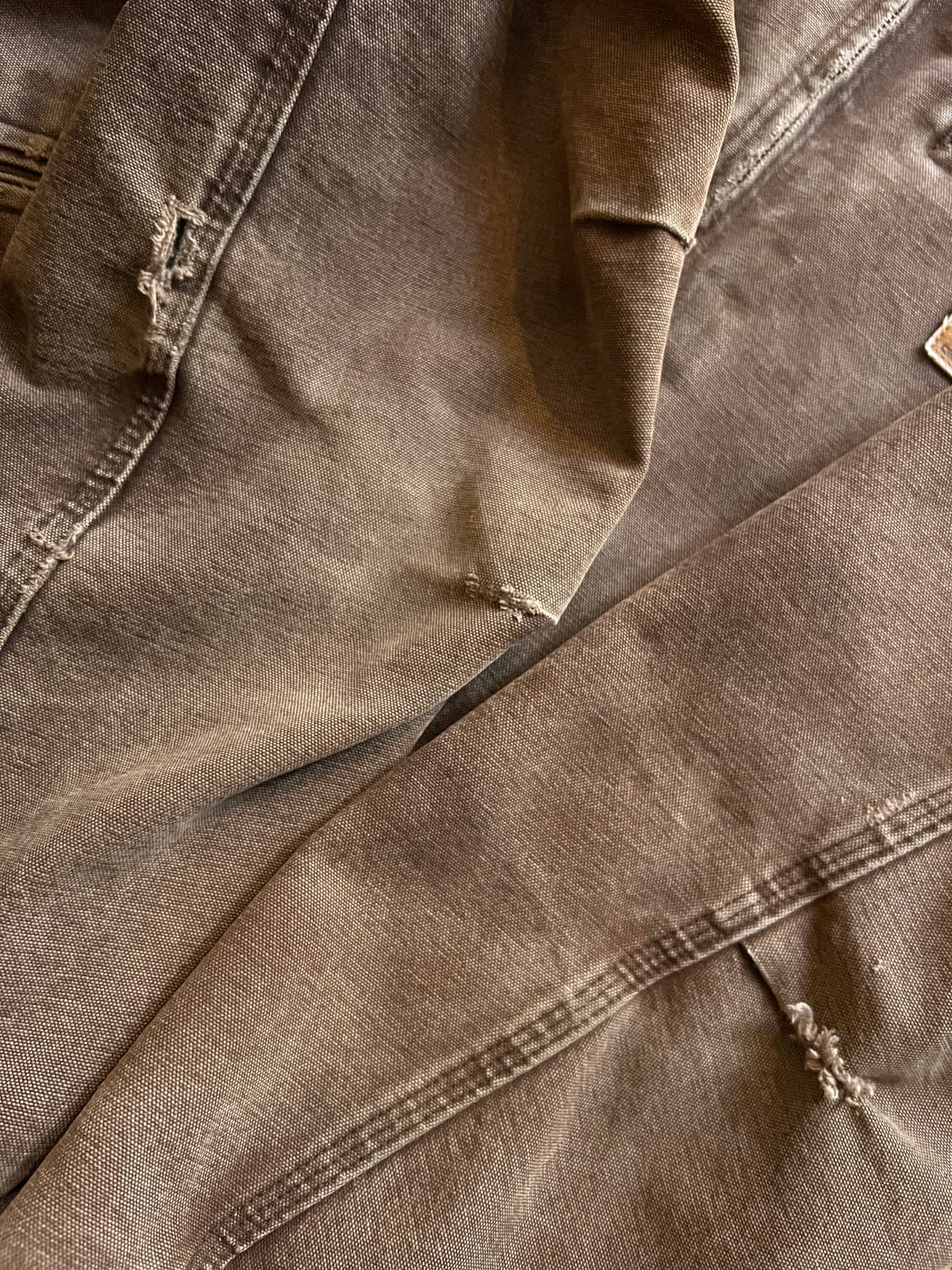 [M]칼하트 USA J141 빈티지 워싱 다크브라운 액티브 워크 자켓 상품이미지6