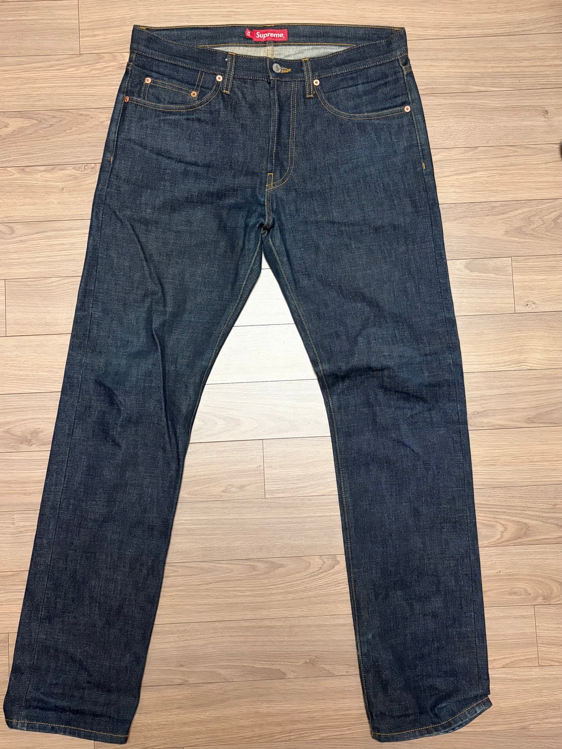 슈프림 리지드 슬림 셀비지 진 리지드 인디고 (32) 상품이미지1