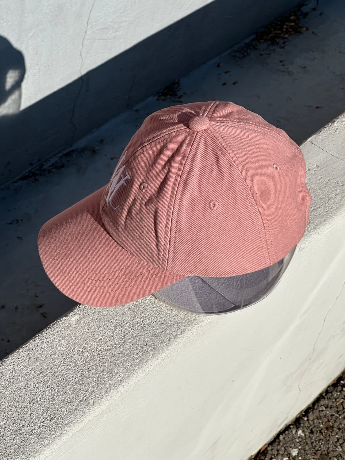 [M] 우알롱 로고 핑크톤 볼캡 모자 상품이미지3