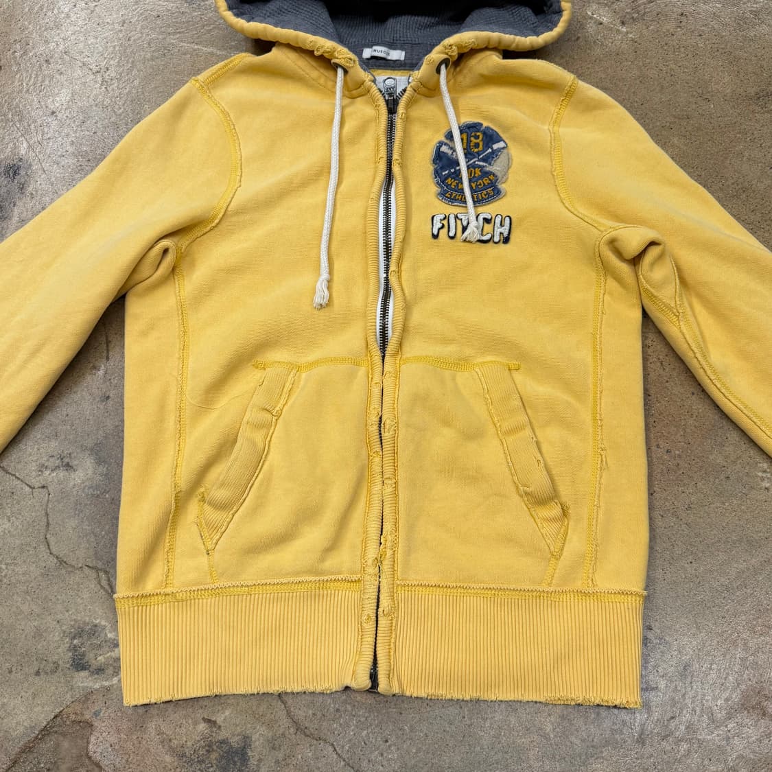 아베크롬비 옐로우 후드집업 상품이미지3