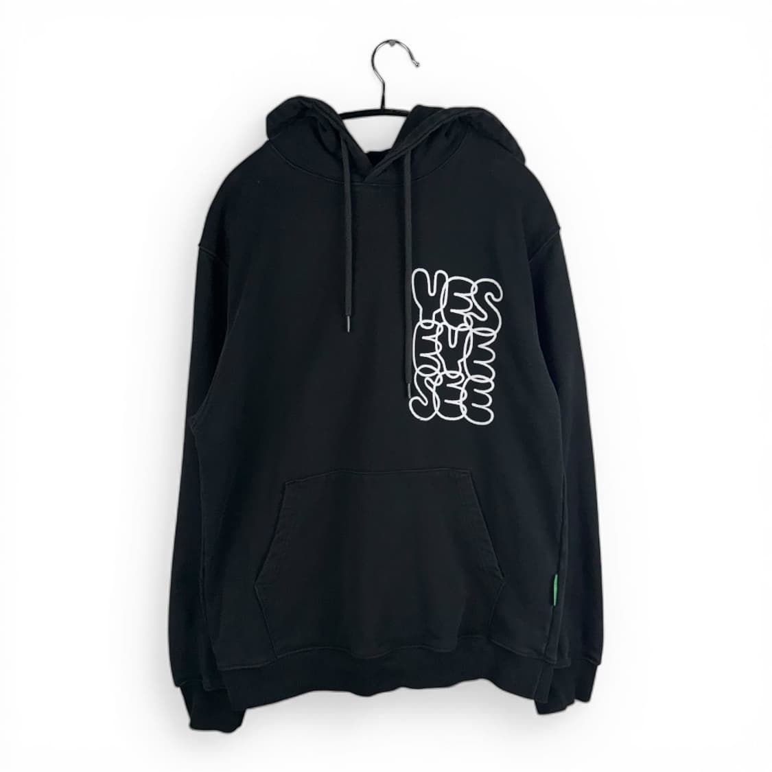 (S) 예스아이씨 로고 후드 티 블랙 상품이미지1