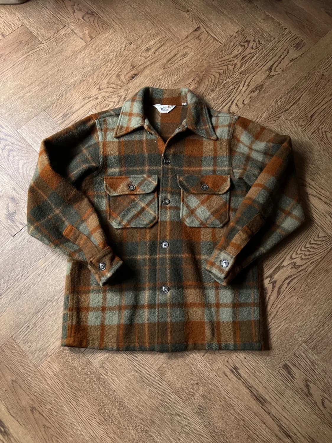 [S]70's 울리치 USA 우먼스 체크 울 셔츠 상품이미지1