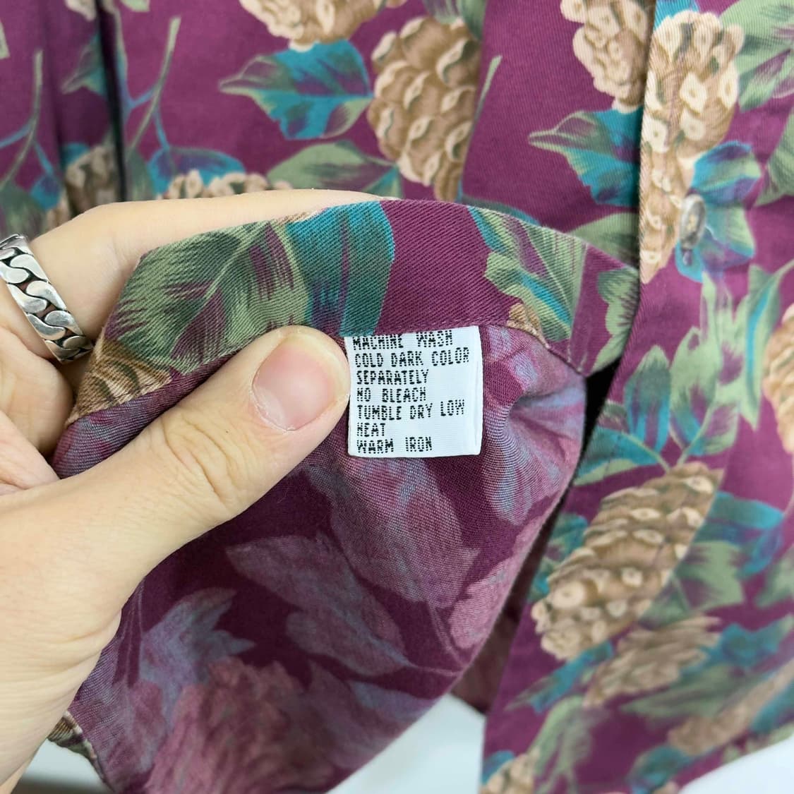 80s 찹스 랄프로렌 하와이안 셔츠 USA 상품이미지5