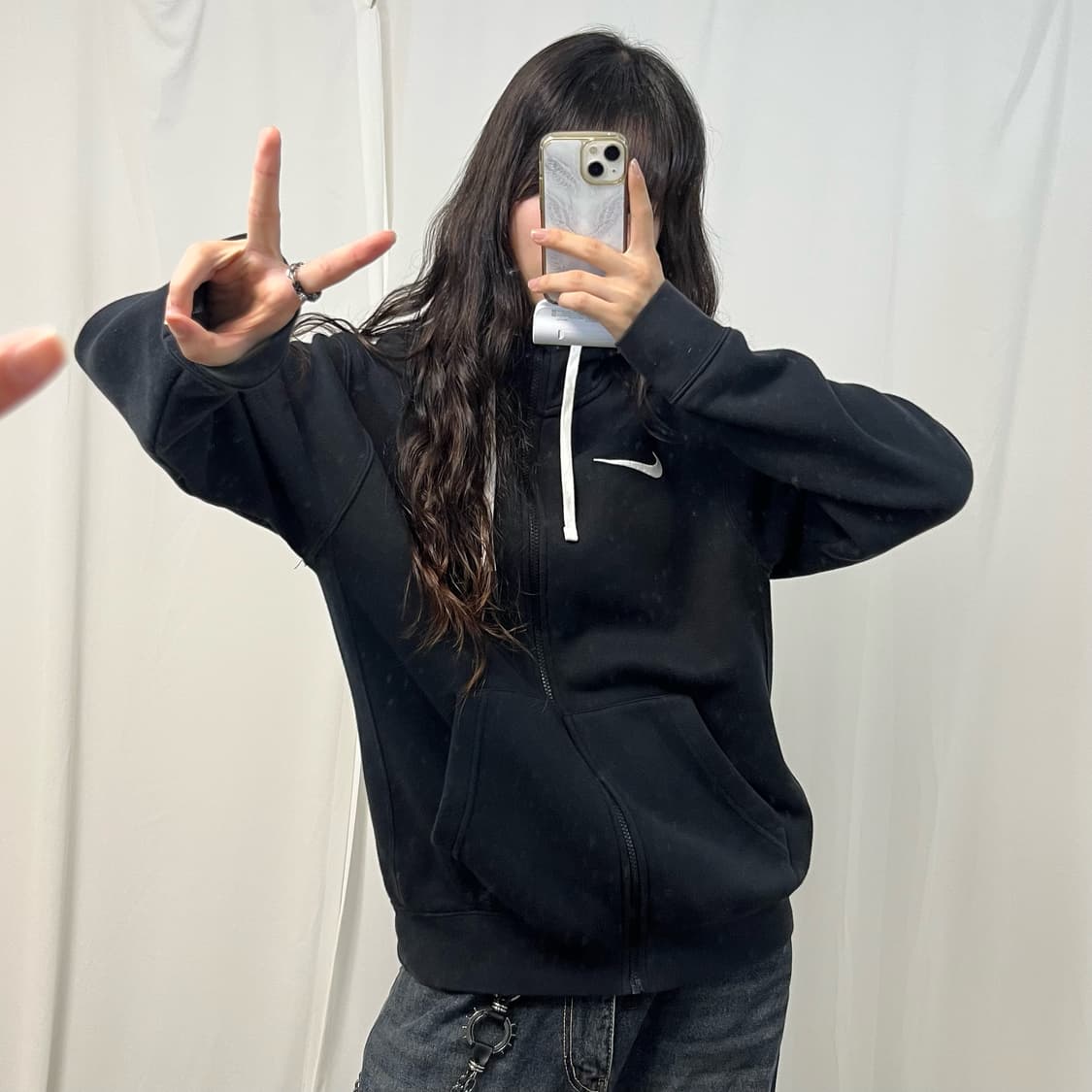 Nike black hood zip-up  상품이미지1