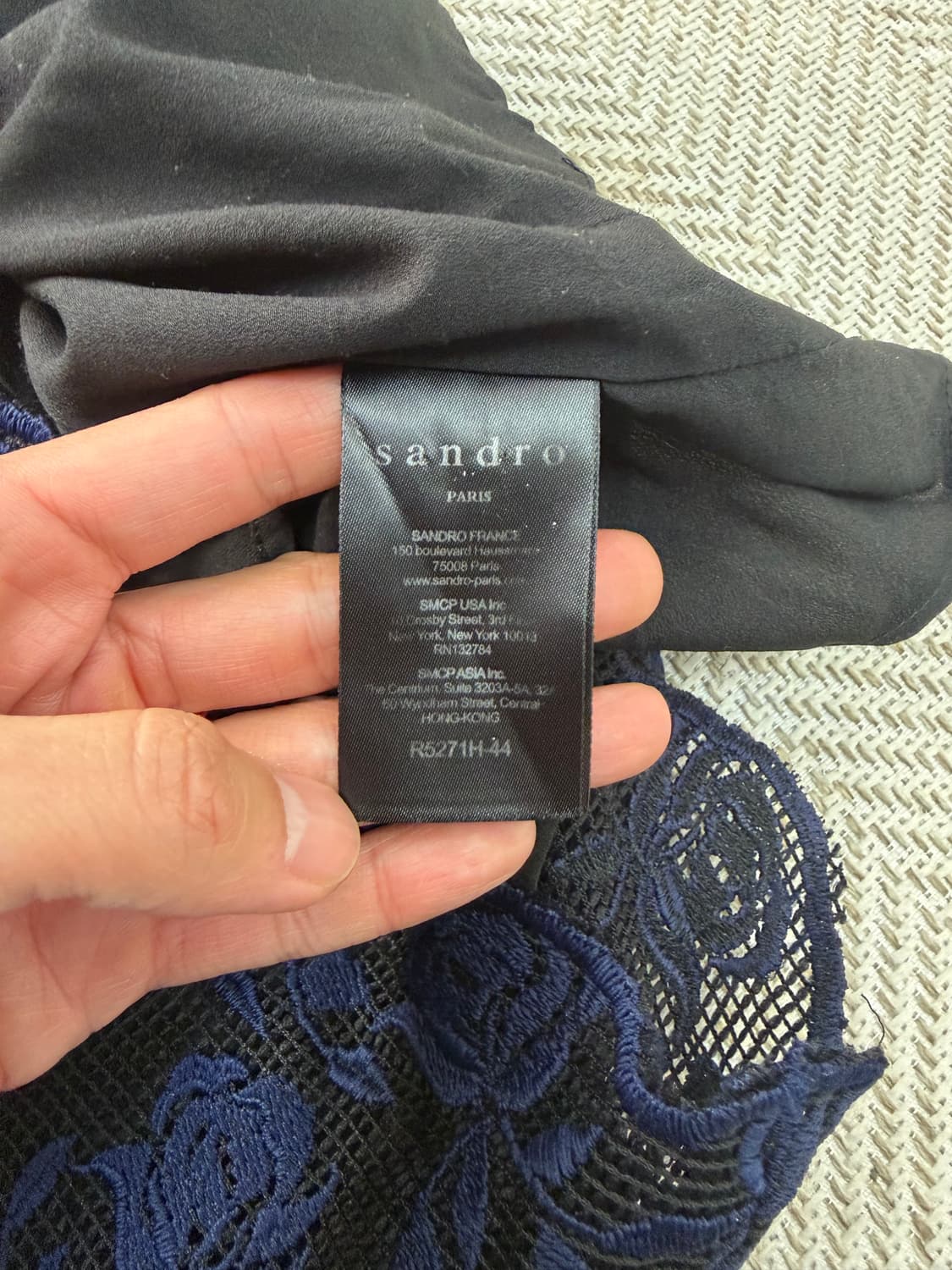 정품) 산드로 여성 레이스 플라워 원피스 3 상품이미지8