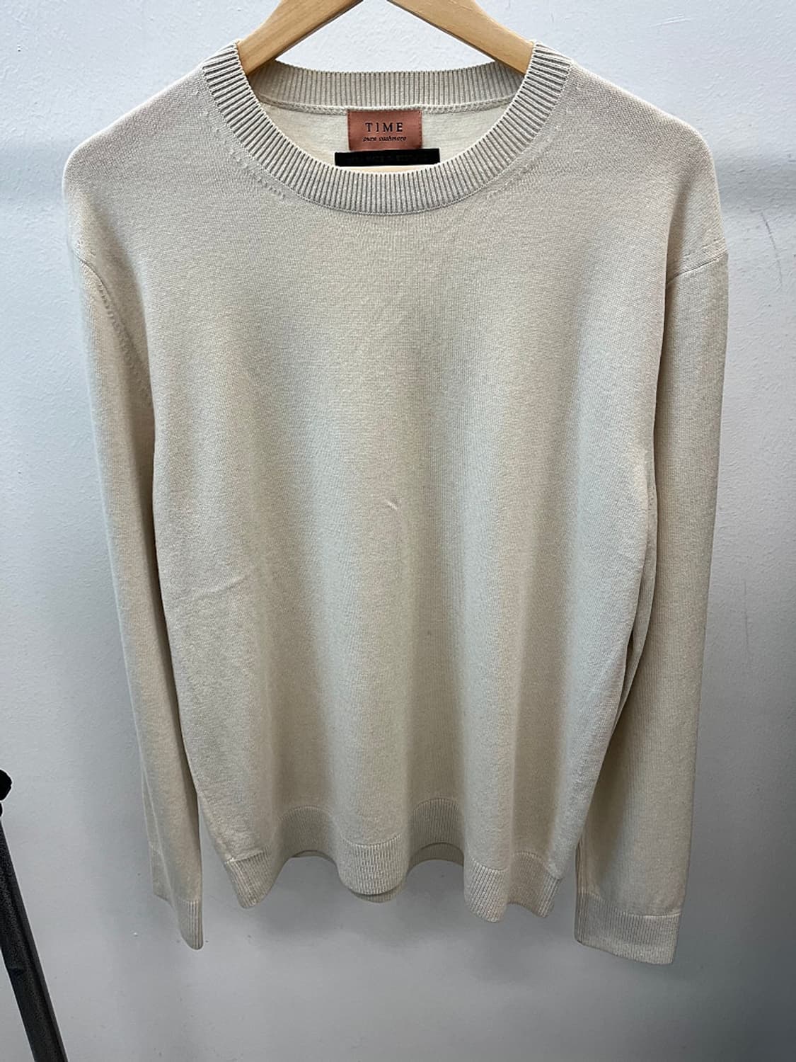 105) 타임 아이보리 캐시미어100% 니트  상품이미지4