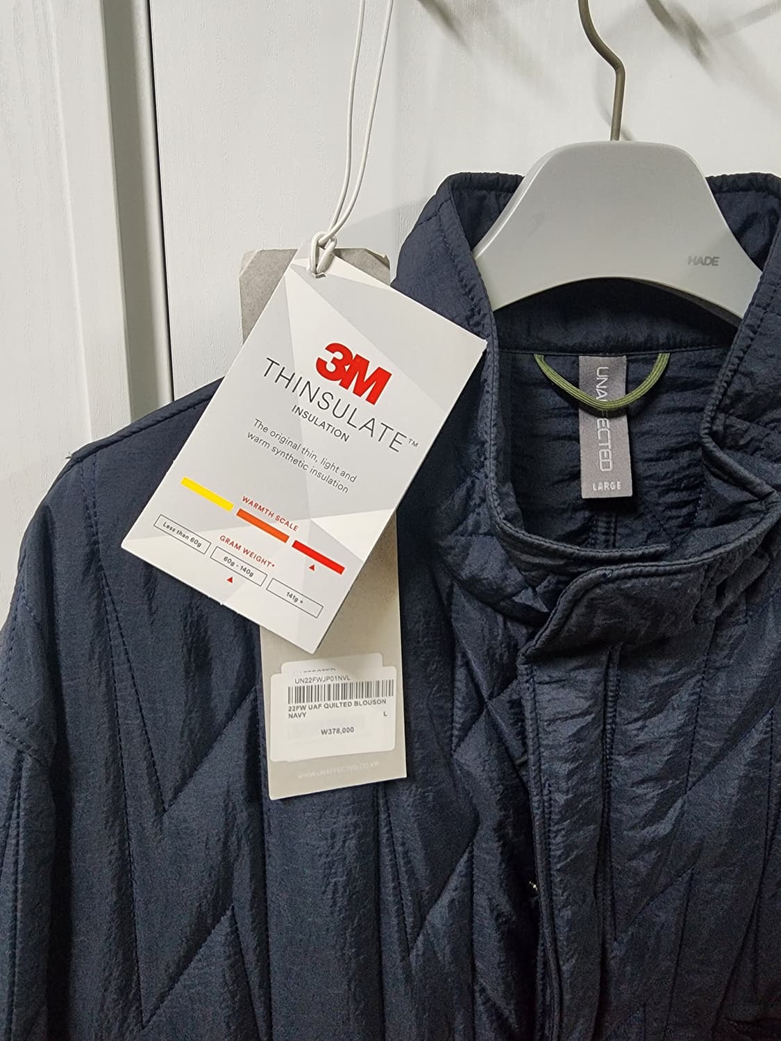 언어펙티드 퀼티드 블루종 22fw 네이비 L 상품이미지10