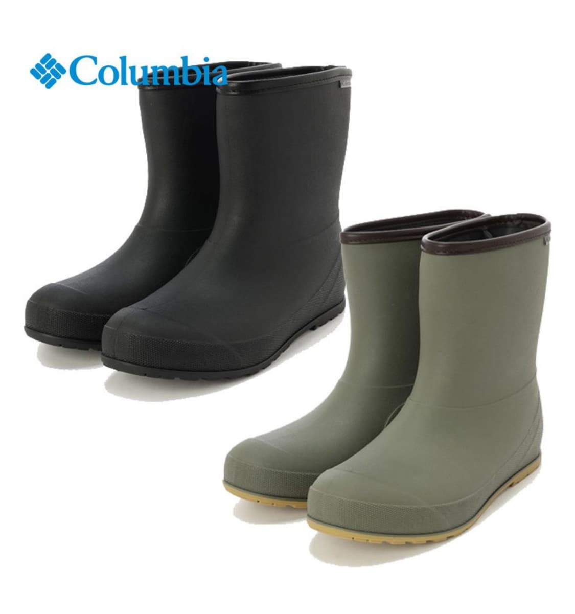 [280] 컬럼비아 루디 리프 숏 레인부츠 블랙 상품이미지1