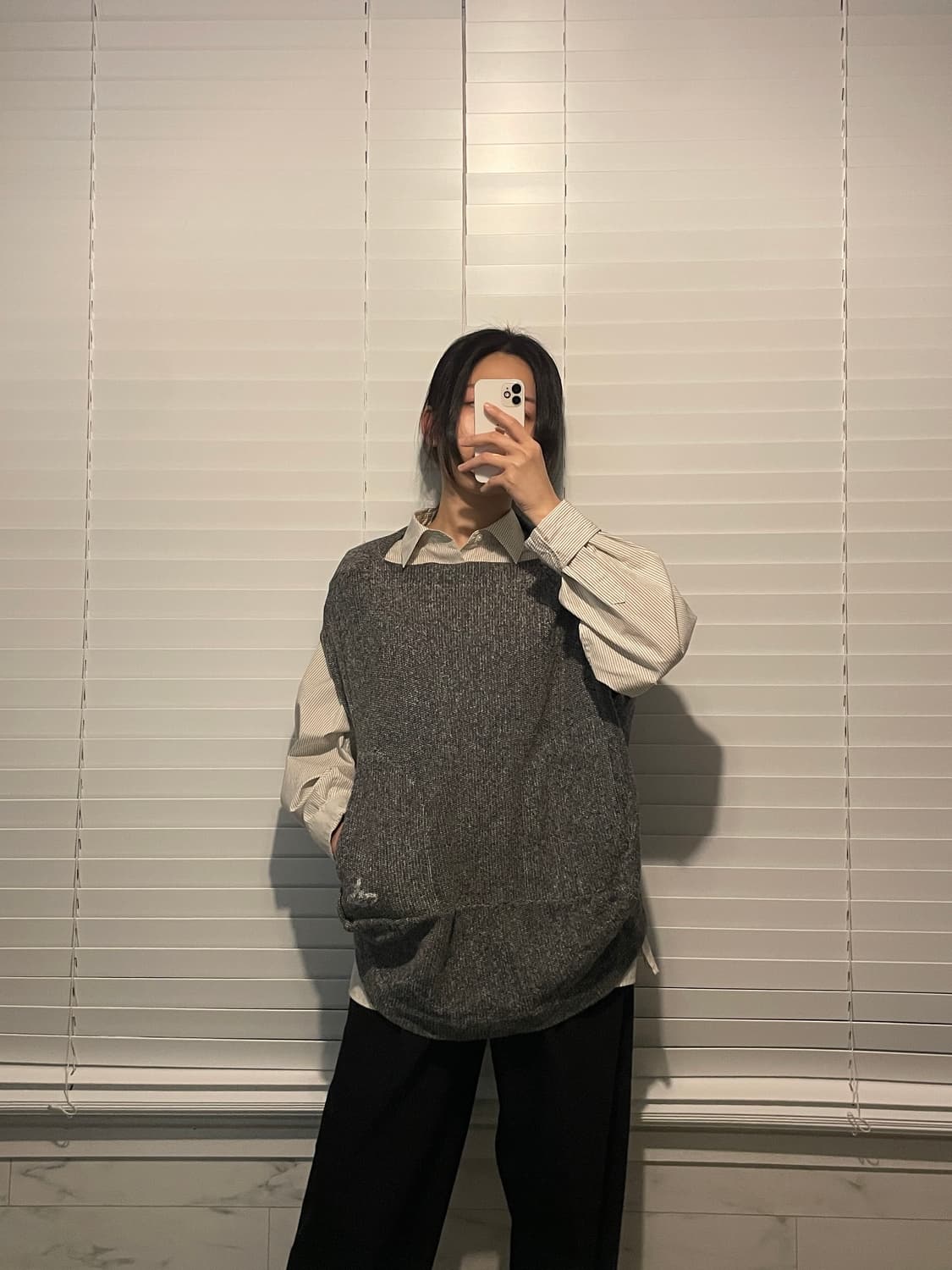 비비안웨스트우드 스퀘어쉐입 니트 베스트 상품이미지2