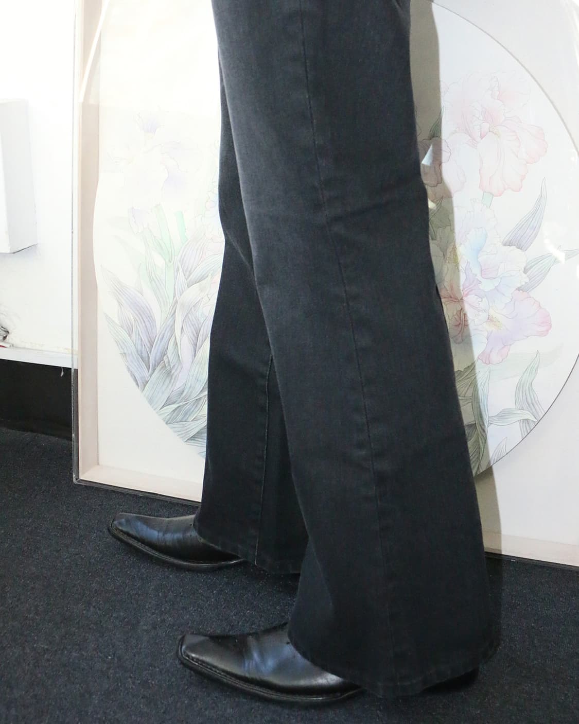 크로스 앵클 레더 부츠  상품이미지3