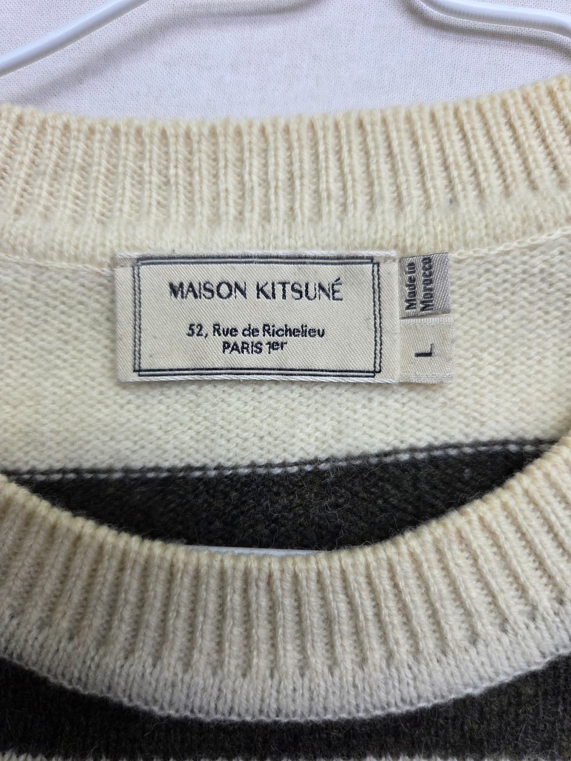 메종키츠네 니트 L 상품이미지3
