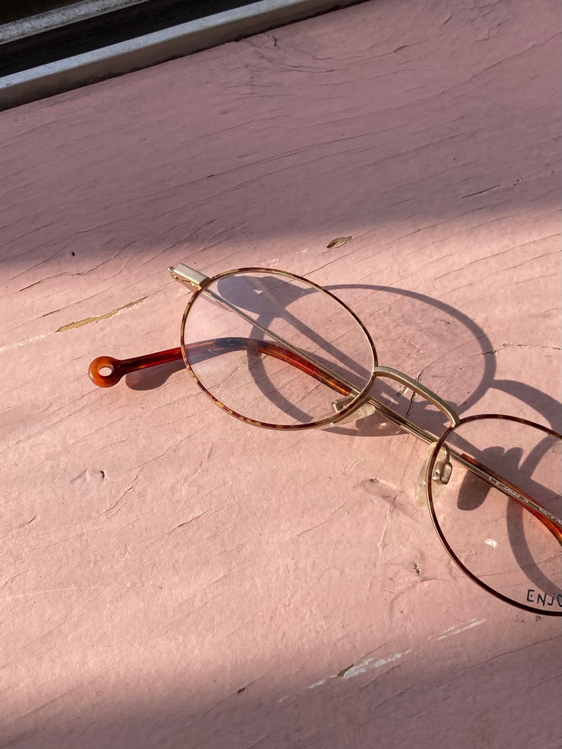 빈티지 오렌지 오벌 안경 상품이미지2