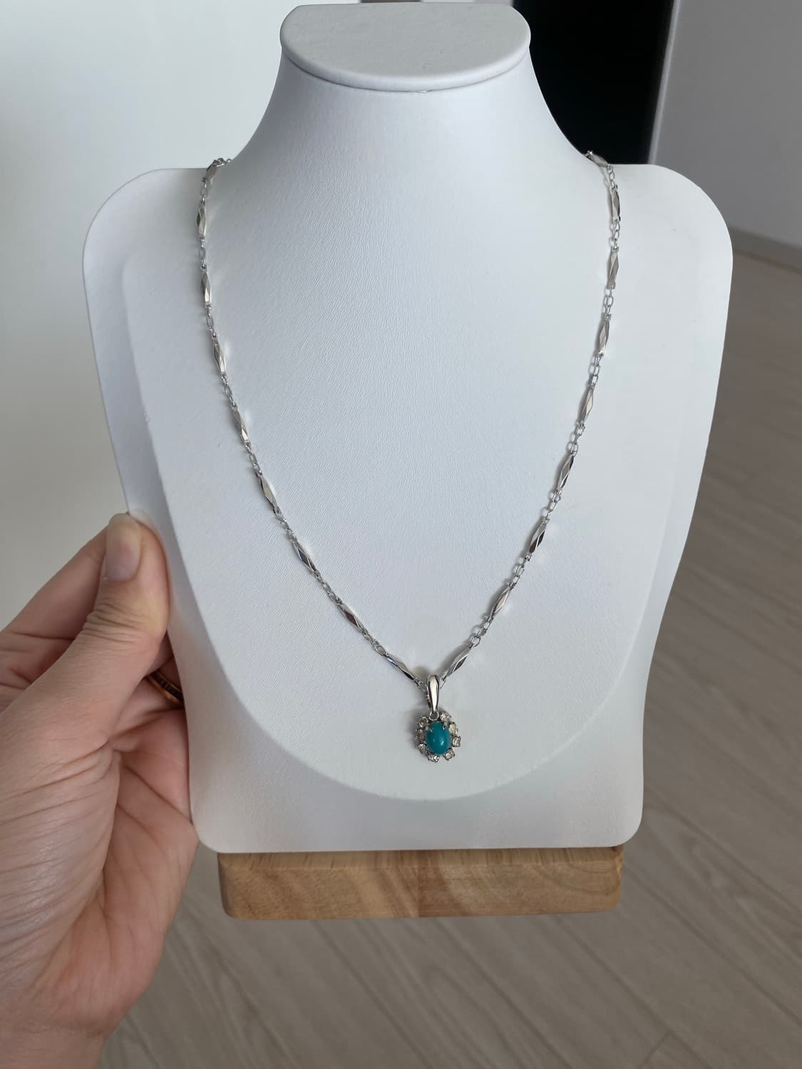 빈티지 터키석 컬러 스톤 목걸이 상품이미지6