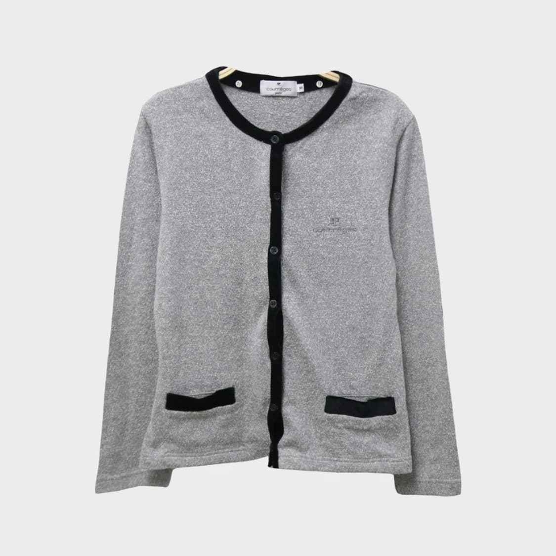 꾸레쥬 배색 니트 가디건 62140 상품이미지1