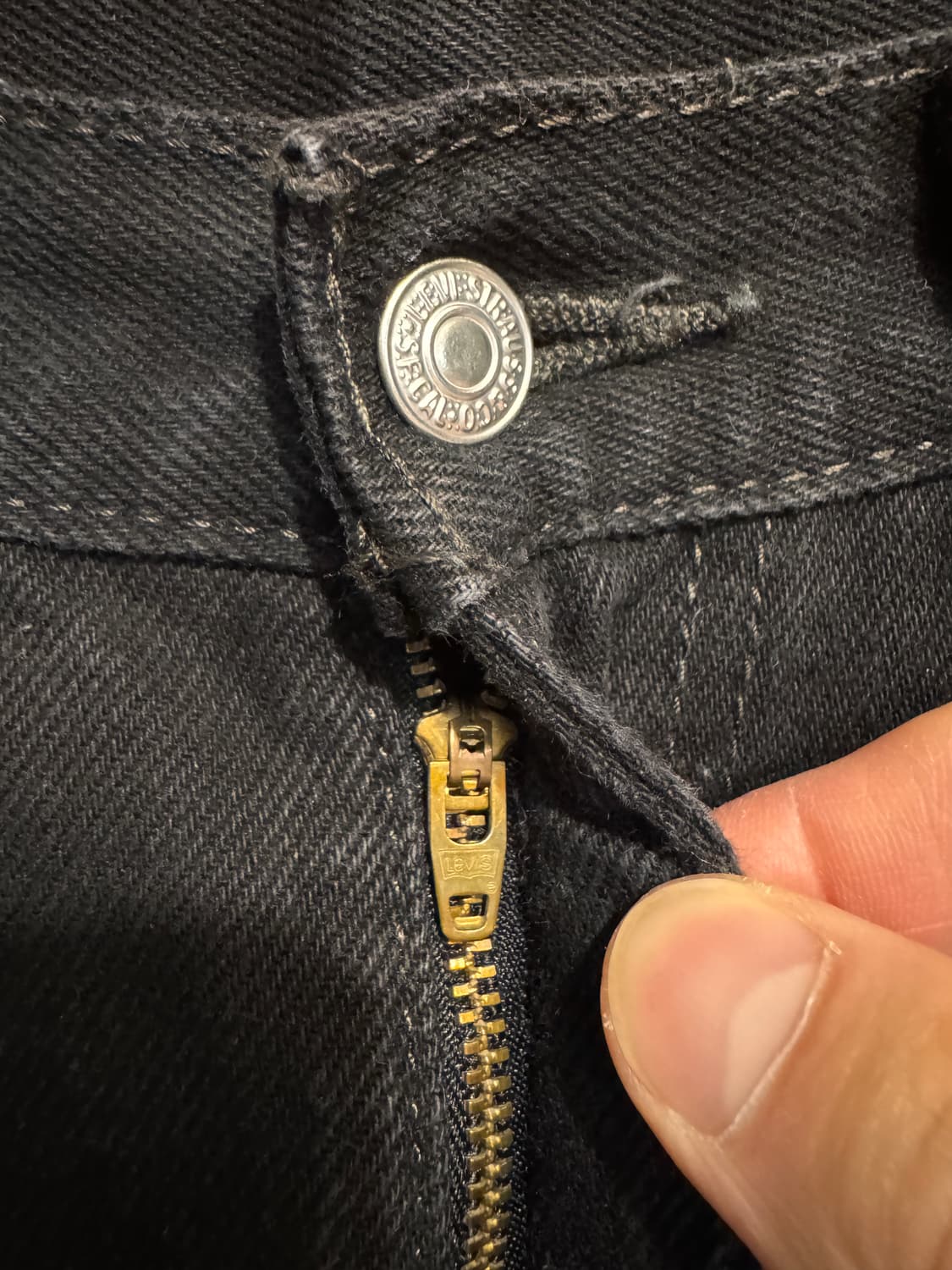 Levis 505 Cutted Black Denim Pants (31) 상품이미지6