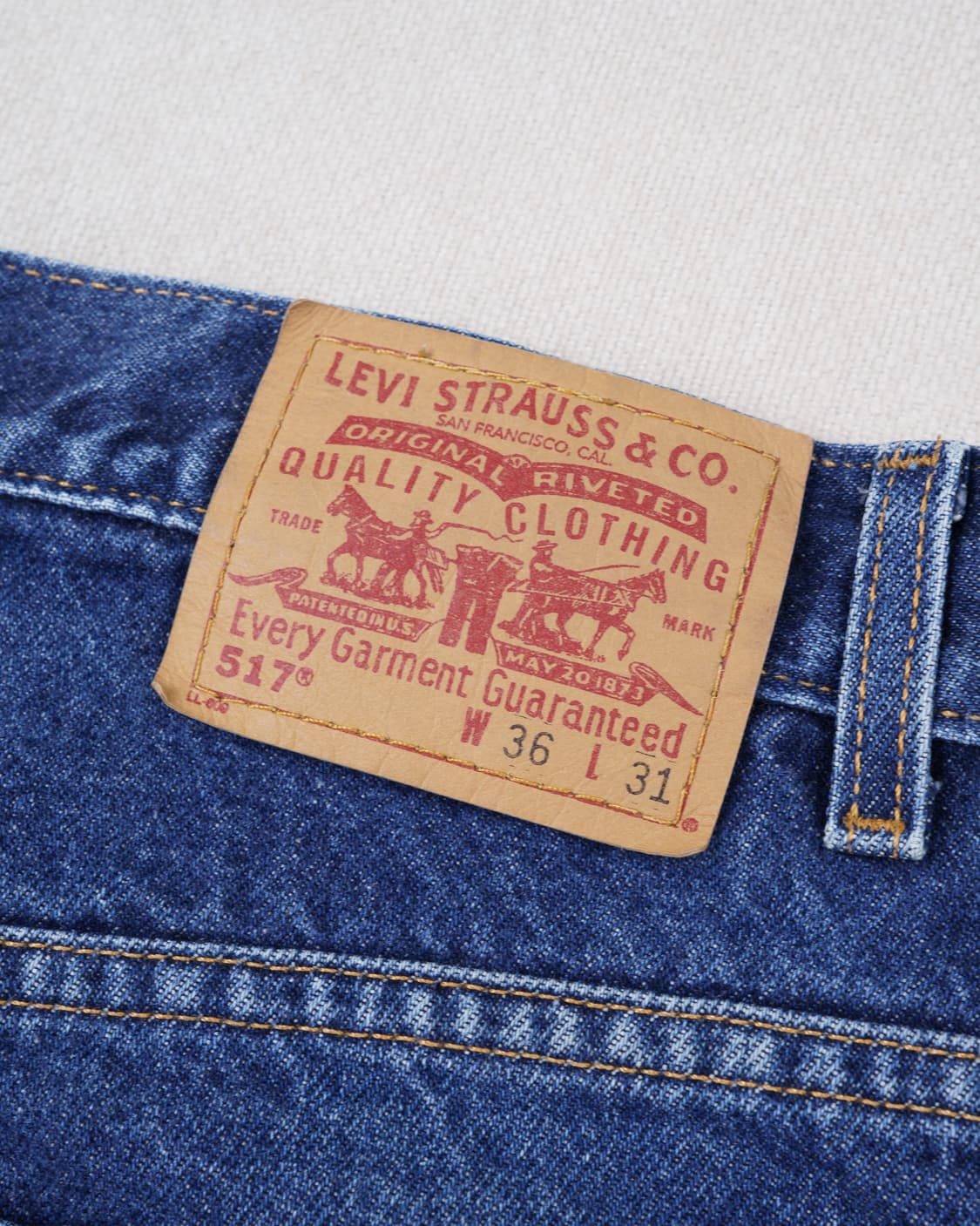 (허리 45.5) 00s 리바이스 517 부츠컷 데님 팬츠 상품이미지9