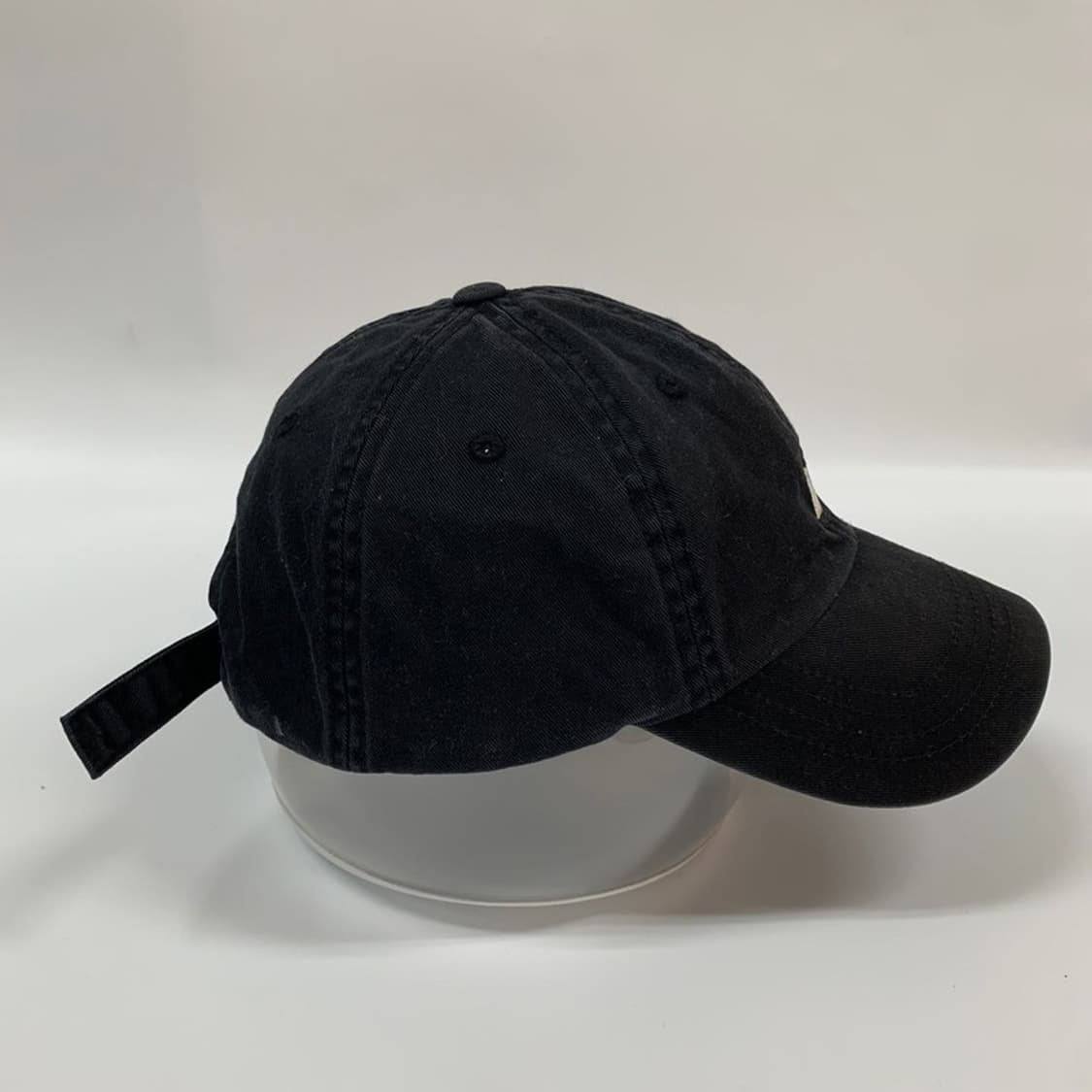 LEE 스몰 로고 코튼 커브 볼캡 블랙 상품이미지4