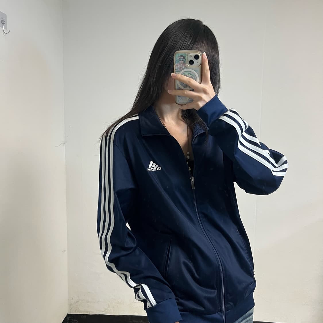 Adidas Navy Track Jacket 상품이미지2