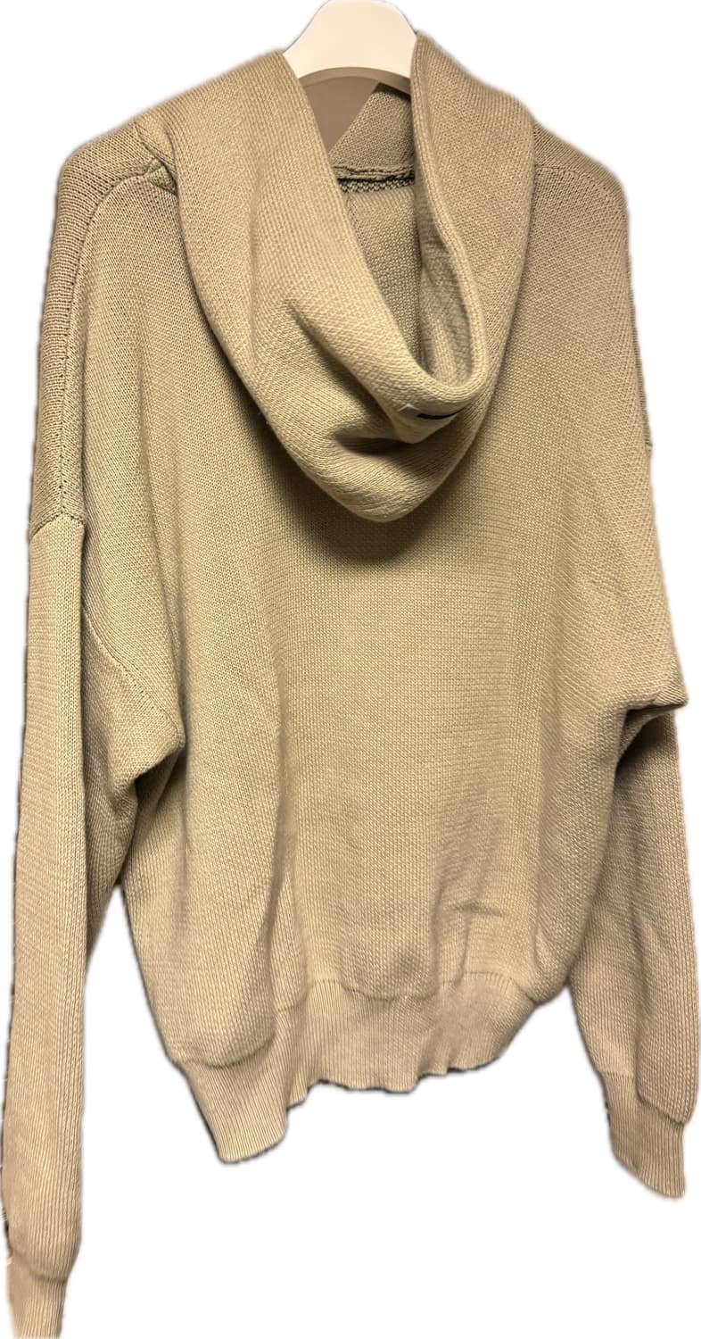 에센셜 후드 풀오버 니트 토프 타우페 L 상품이미지4