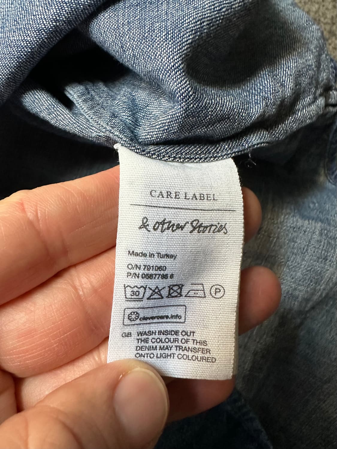 & Other Stories 자수 데님 셔츠 42 [M] 상품이미지4