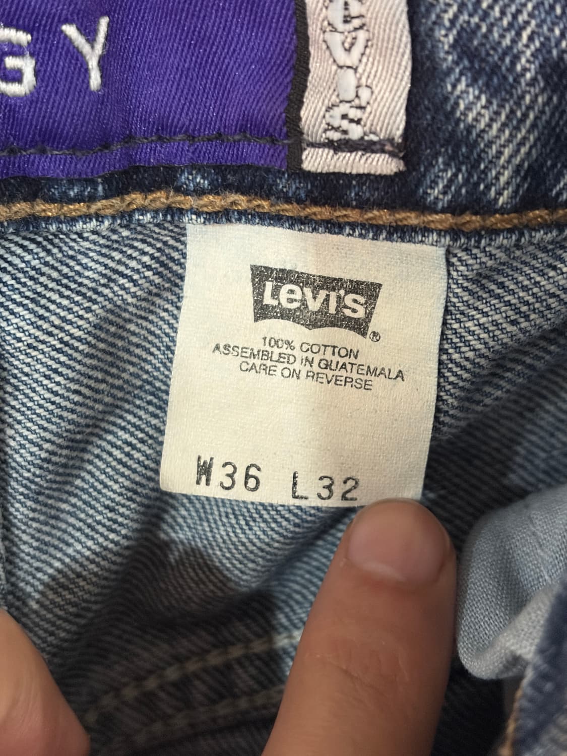 J39 90s 리바이스 실버탭 배기 데님팬츠 36X32 상품이미지3