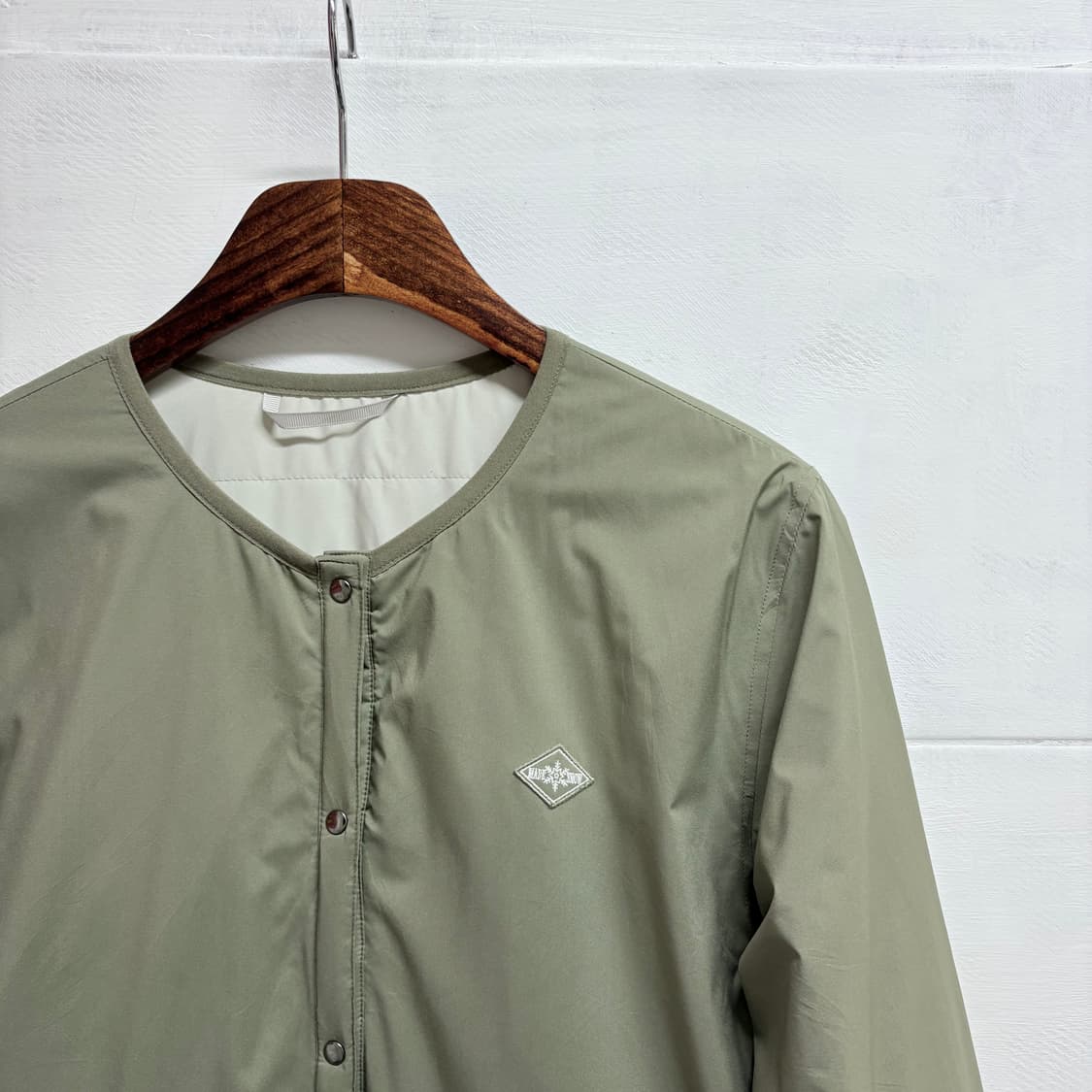 리버서블 카키 노카라 숏 경량 자켓 (JPN) 상품이미지2