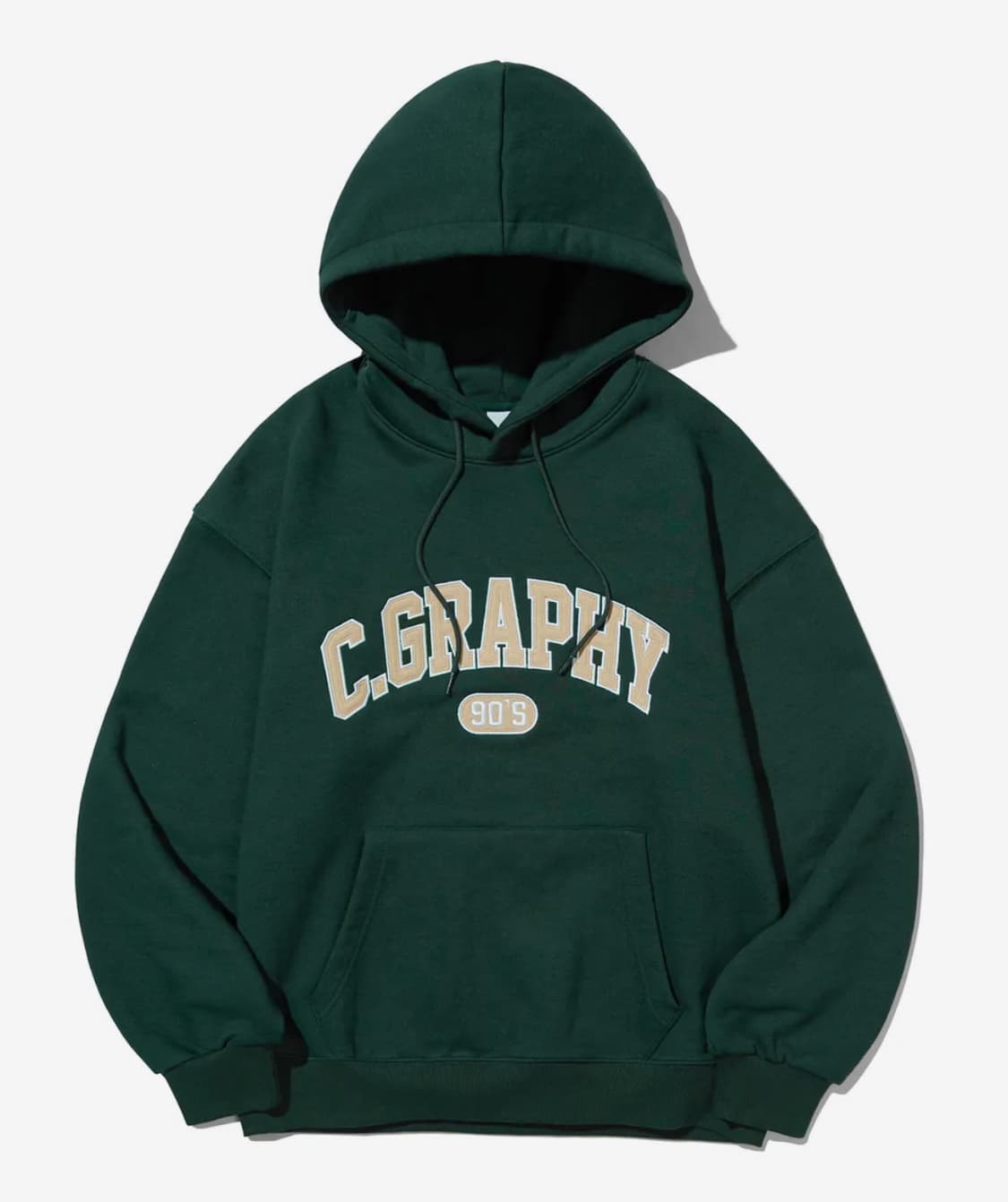 C.GRAPHY 아치 로고 후디_그린 상품이미지1