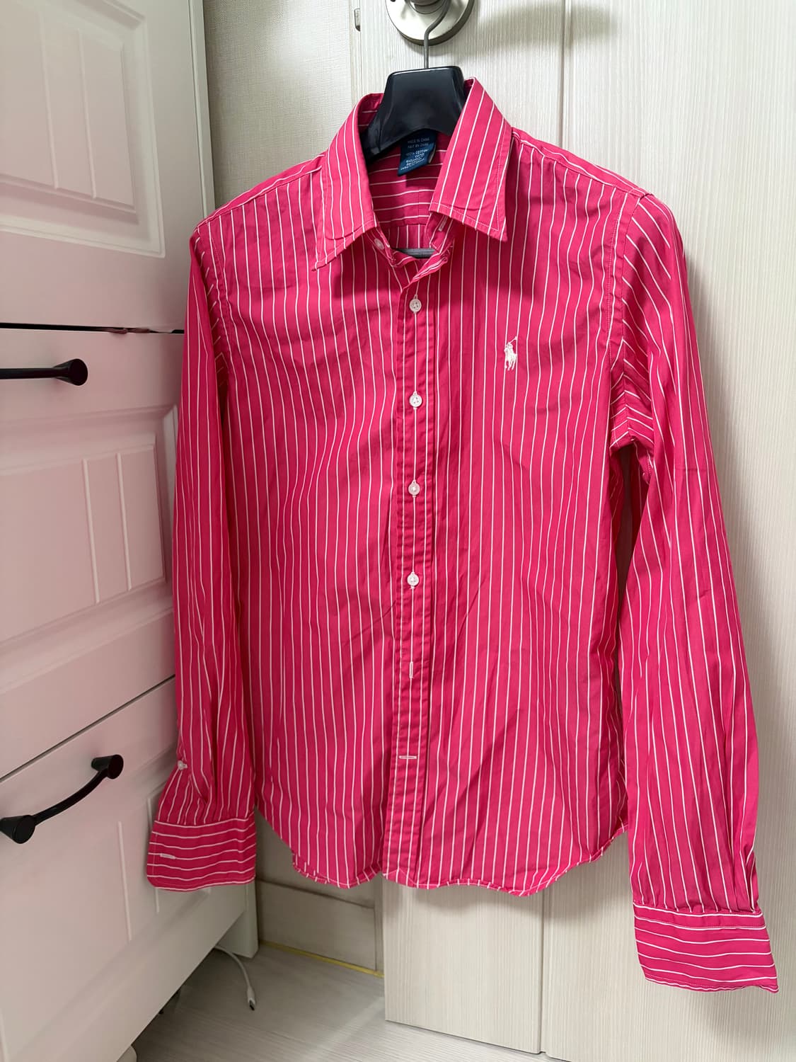 핑크 스트라이프 랄프 로렌 골프 셔츠 상품이미지2