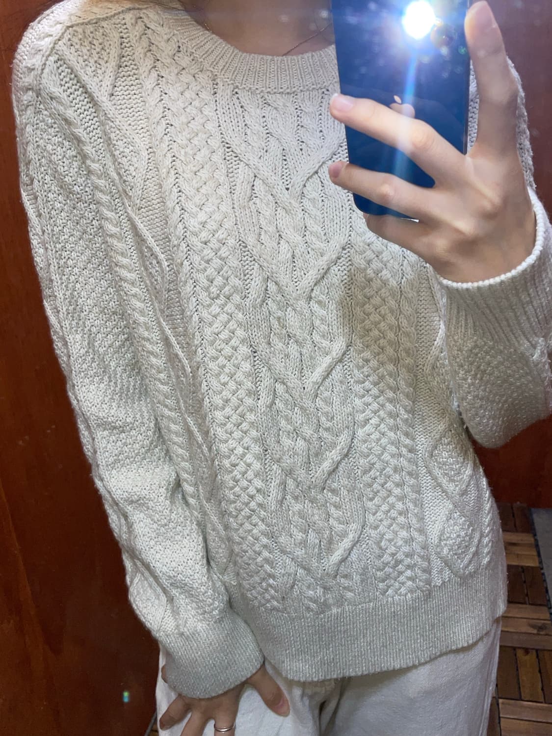 (S) POLO 폴로 랄프로렌 라운드넥 케이블 니트 상품이미지2