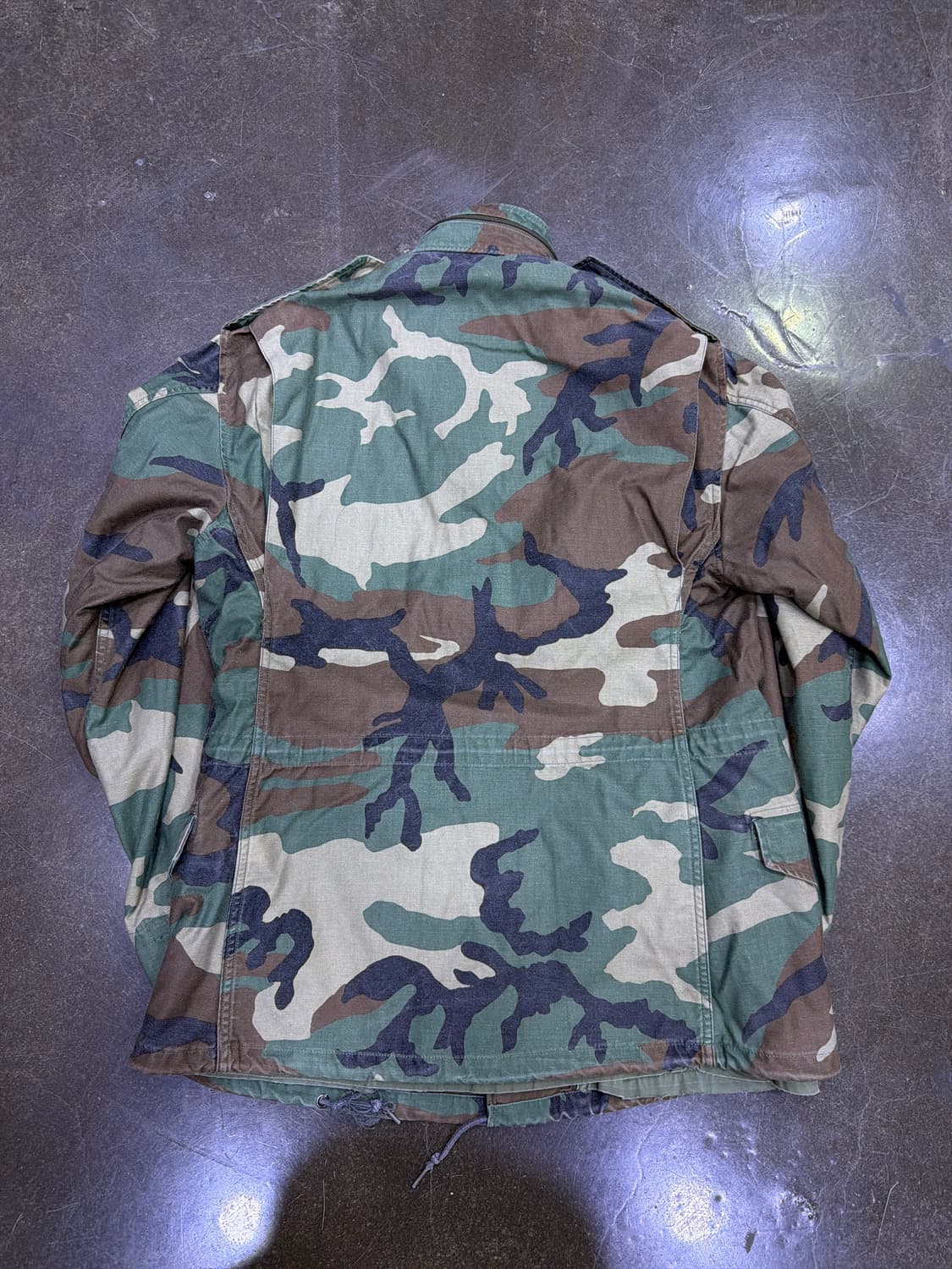 오리지널 M65 우드랜드 밀리터리 카모 필드자켓 야상 S 레귤러 상품이미지2