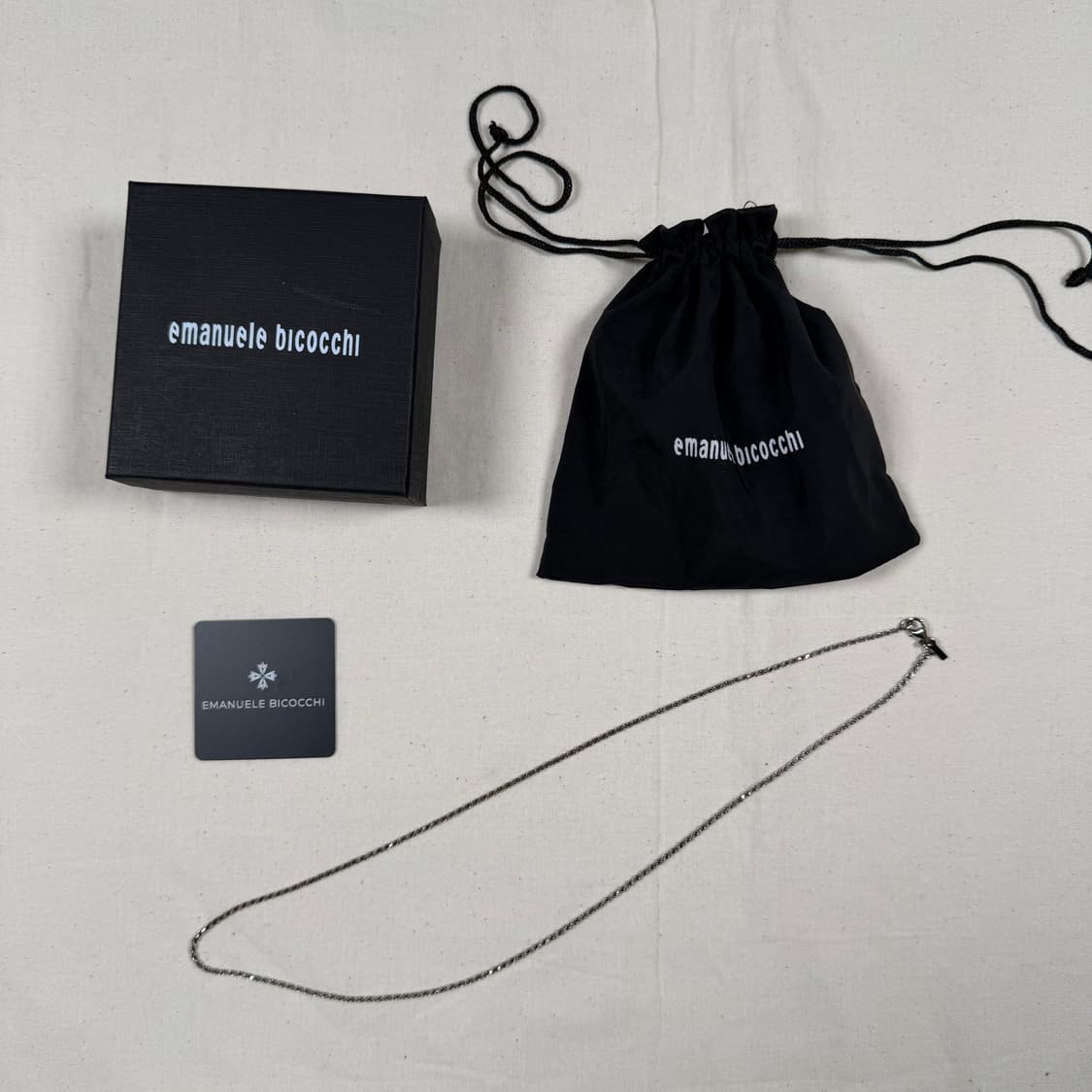 엠마누엘레 비꼬끼 925 실버 목걸이 상품이미지1