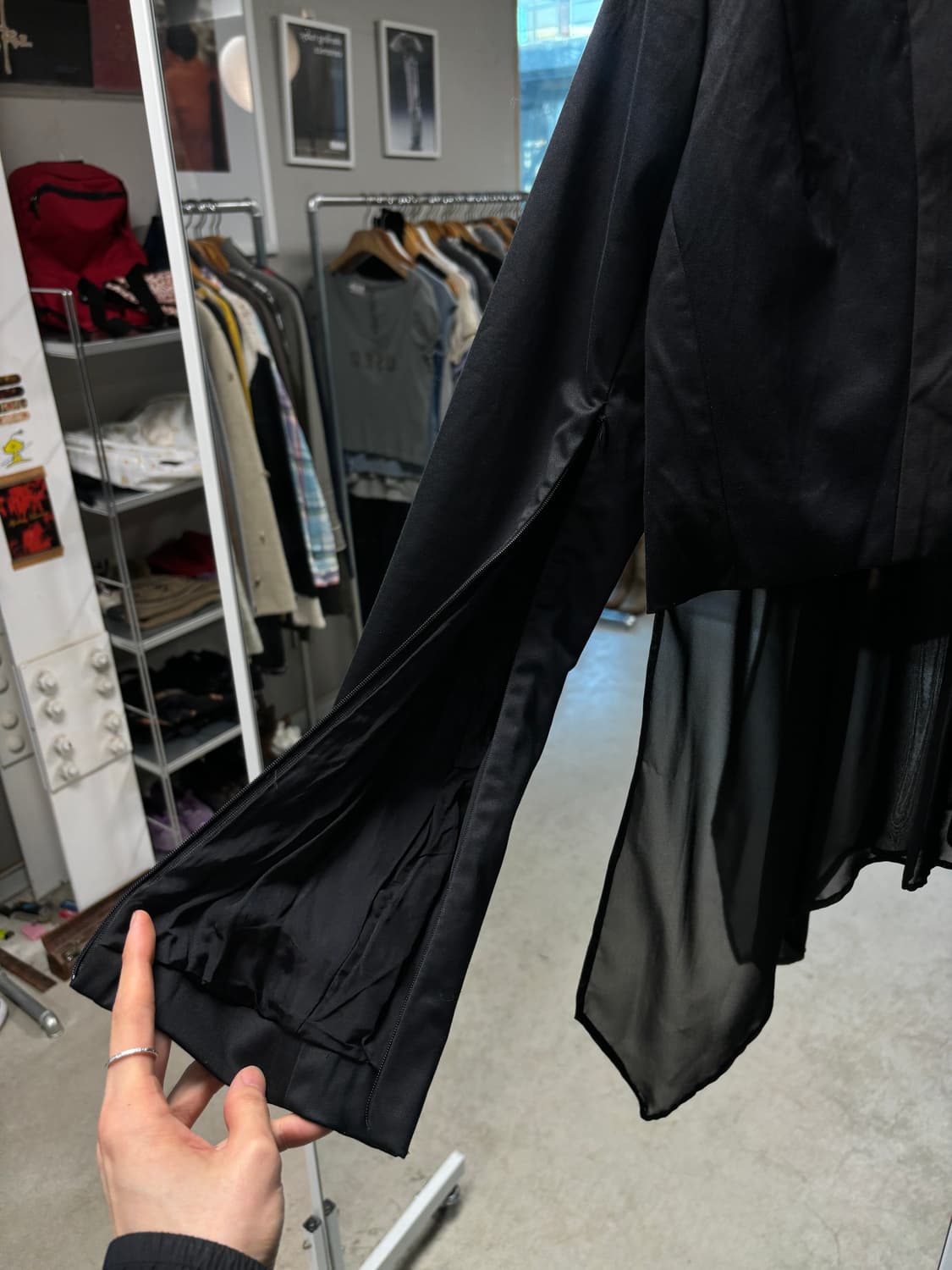 Addict noir 레이어드 크롭 자켓 상품이미지4