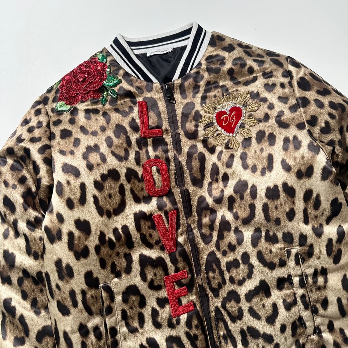 돌체 앤 가바나 레오파드 봄버 블루종 자켓 상품이미지3